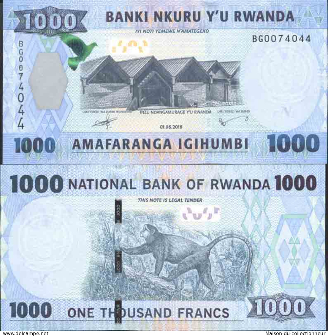 Billet De Banque Collection Rwanda - PK N° 39 - 1 000 Francs - Rwanda