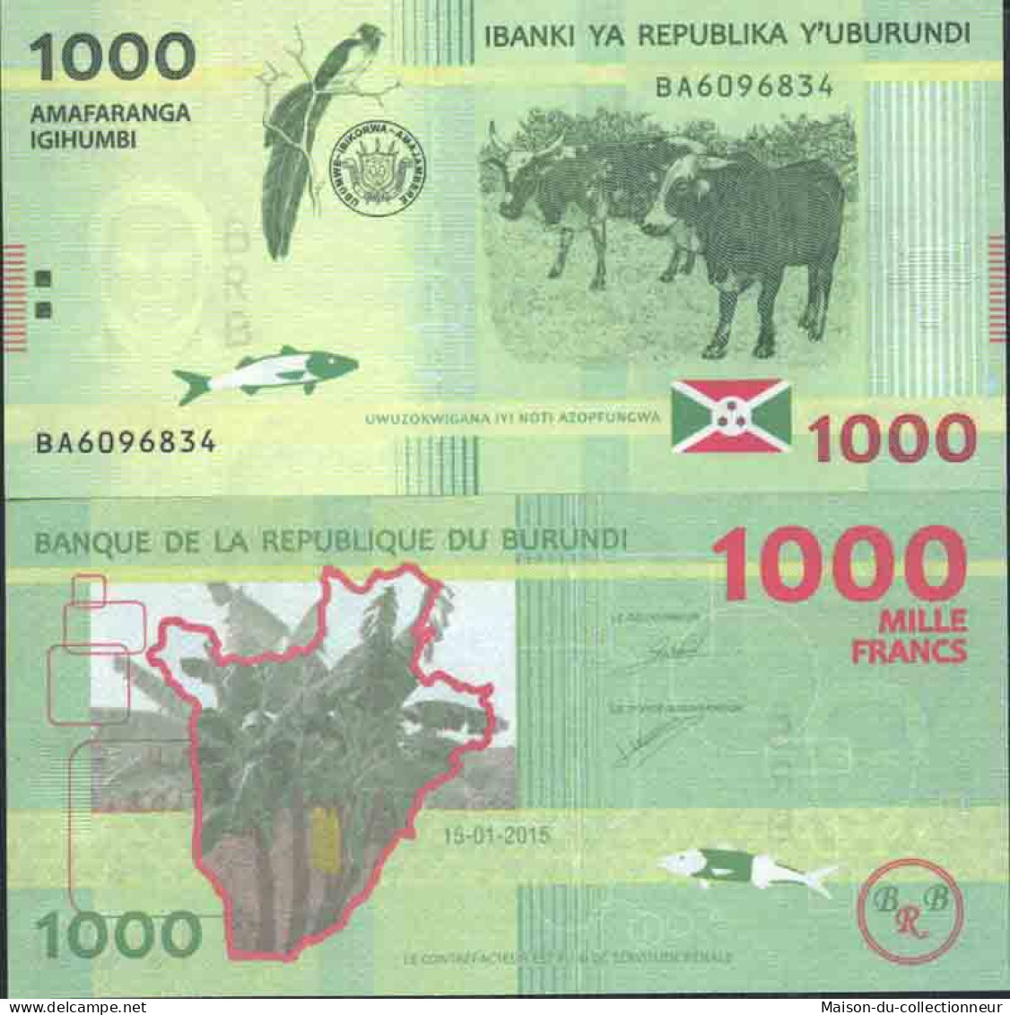Billet De Banque Collection Burundi - PK N° 51 - 1 000 Francs - Burundi