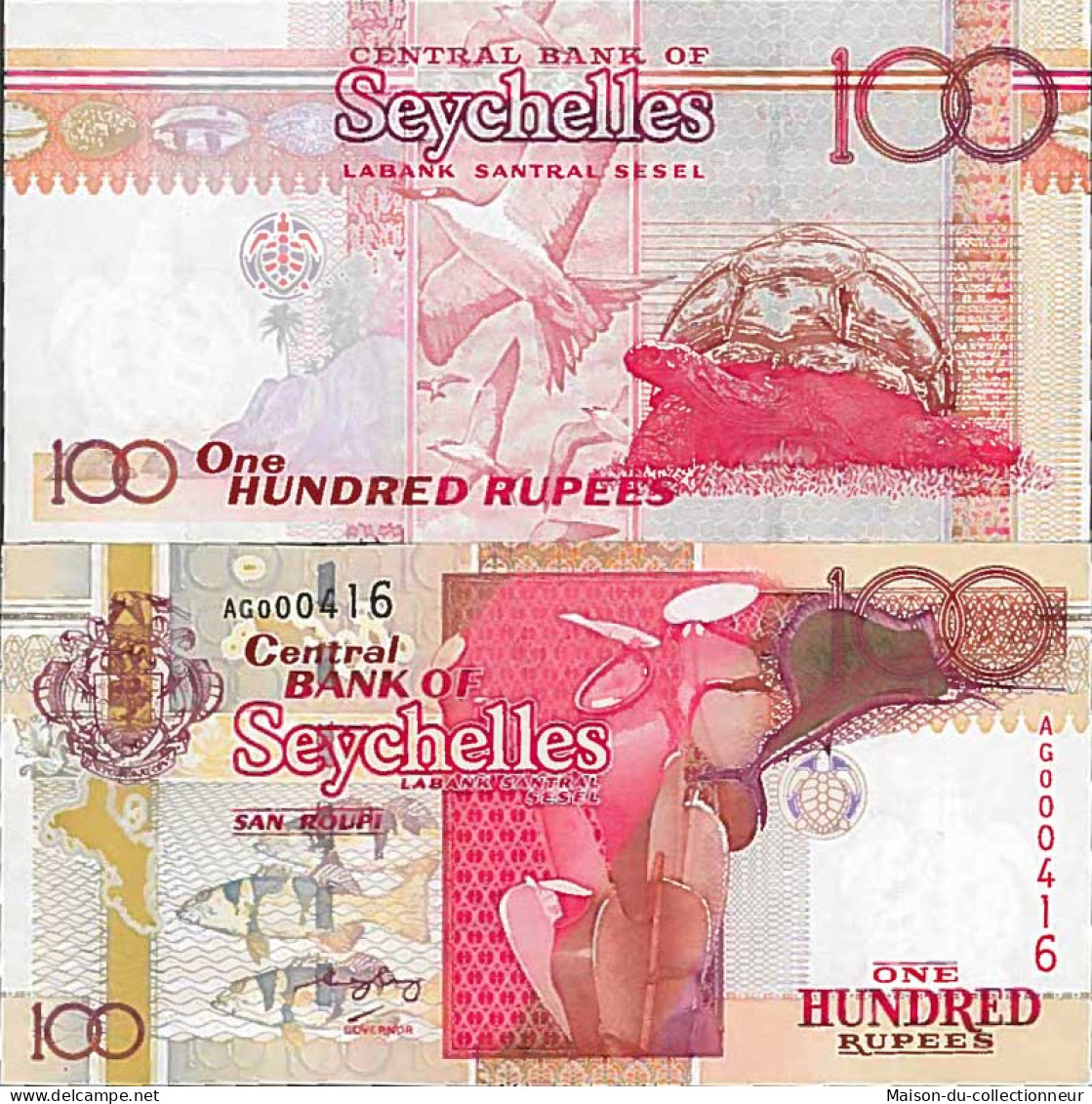 Billet De Banque Collection Seychelles - PK N° 40 - 100 Ruppes - Seychellen