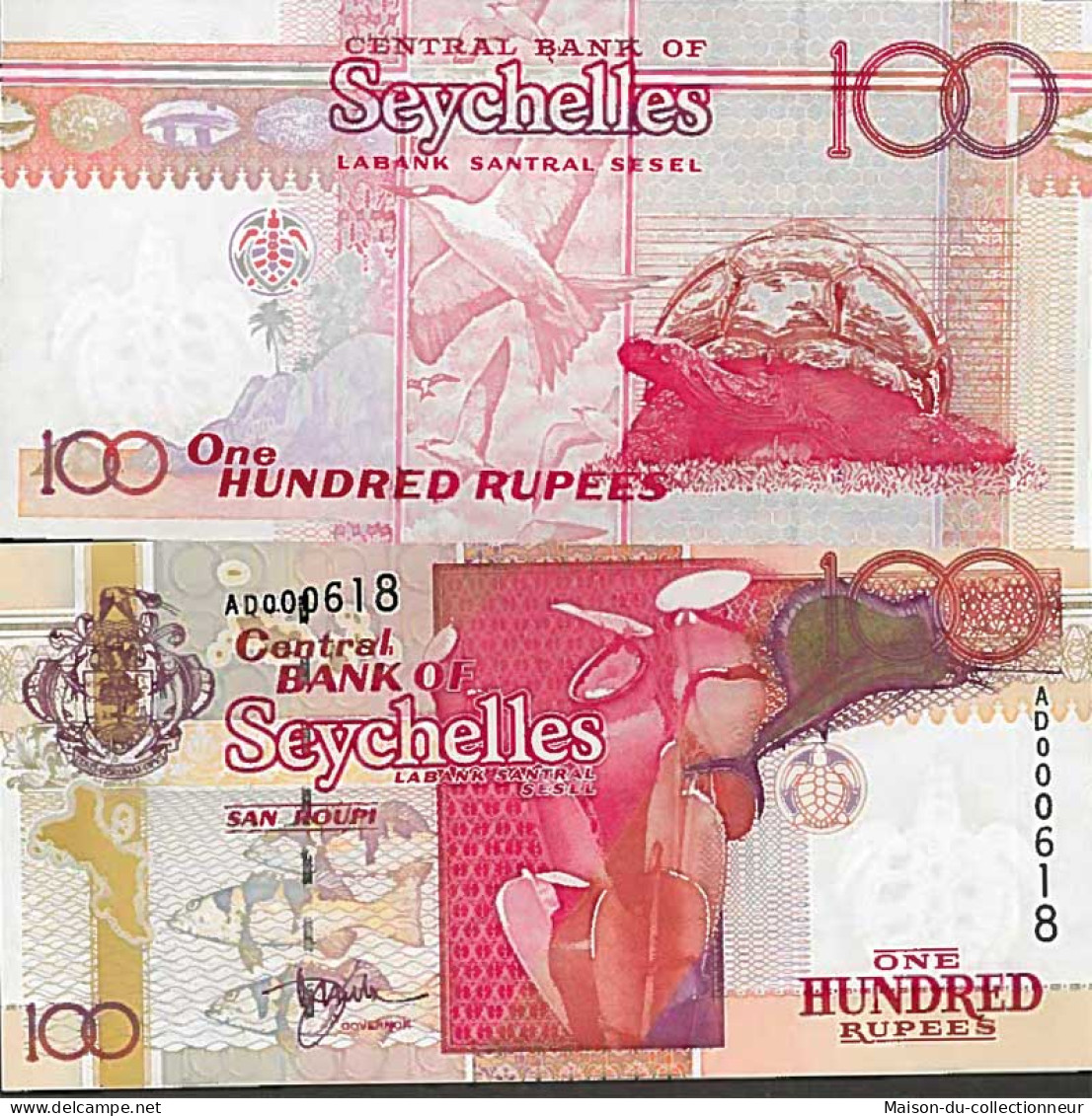 Billet De Banque Collection Seychelles - PK N° 39 - 100 Ruppes - Seychellen