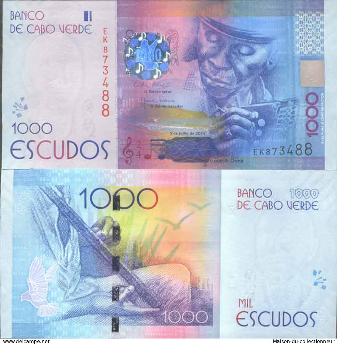 Billet De Banque Collection Cap Vert - PK N° 999 - 1000 Escudos - Cap Verde