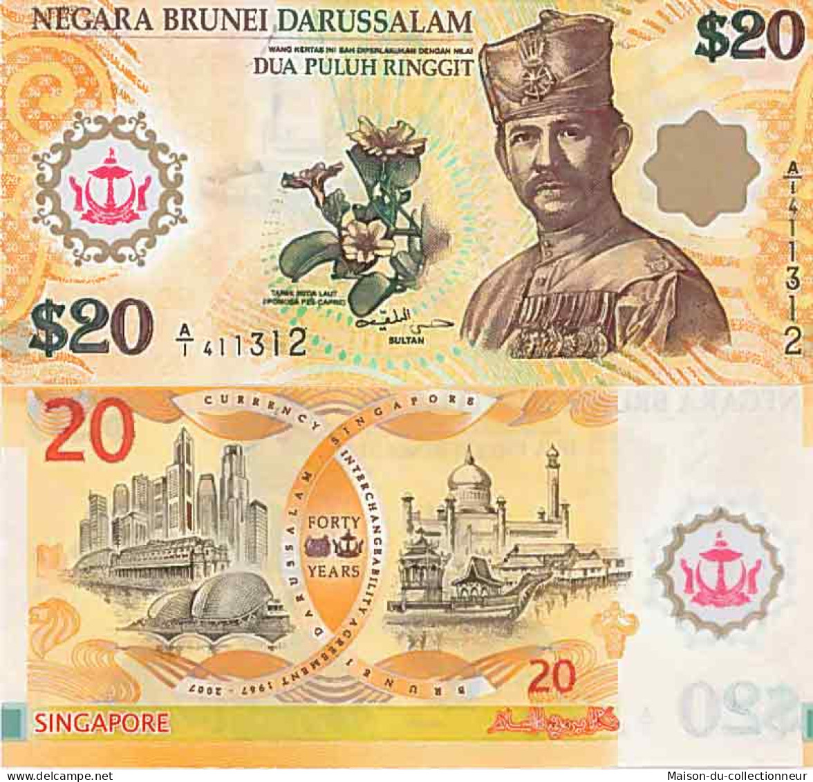 Billet De Banque Collection Brunei - PK N° 34 - 20 Ringgit - Brunei