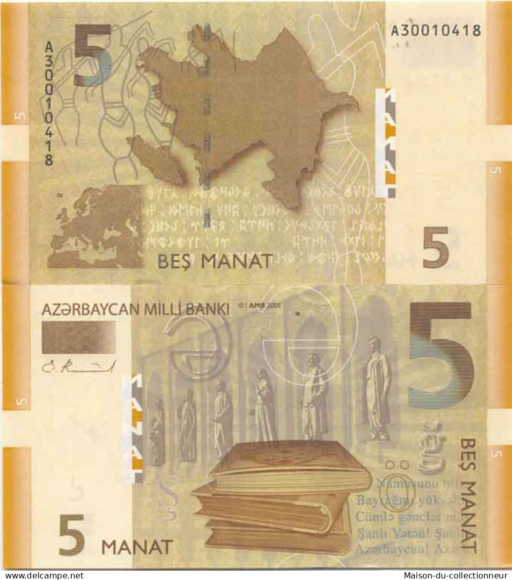 Billet De Banque Collection Azerbaidjan - PK N° 26 - 5 Manat - Azerbaigian