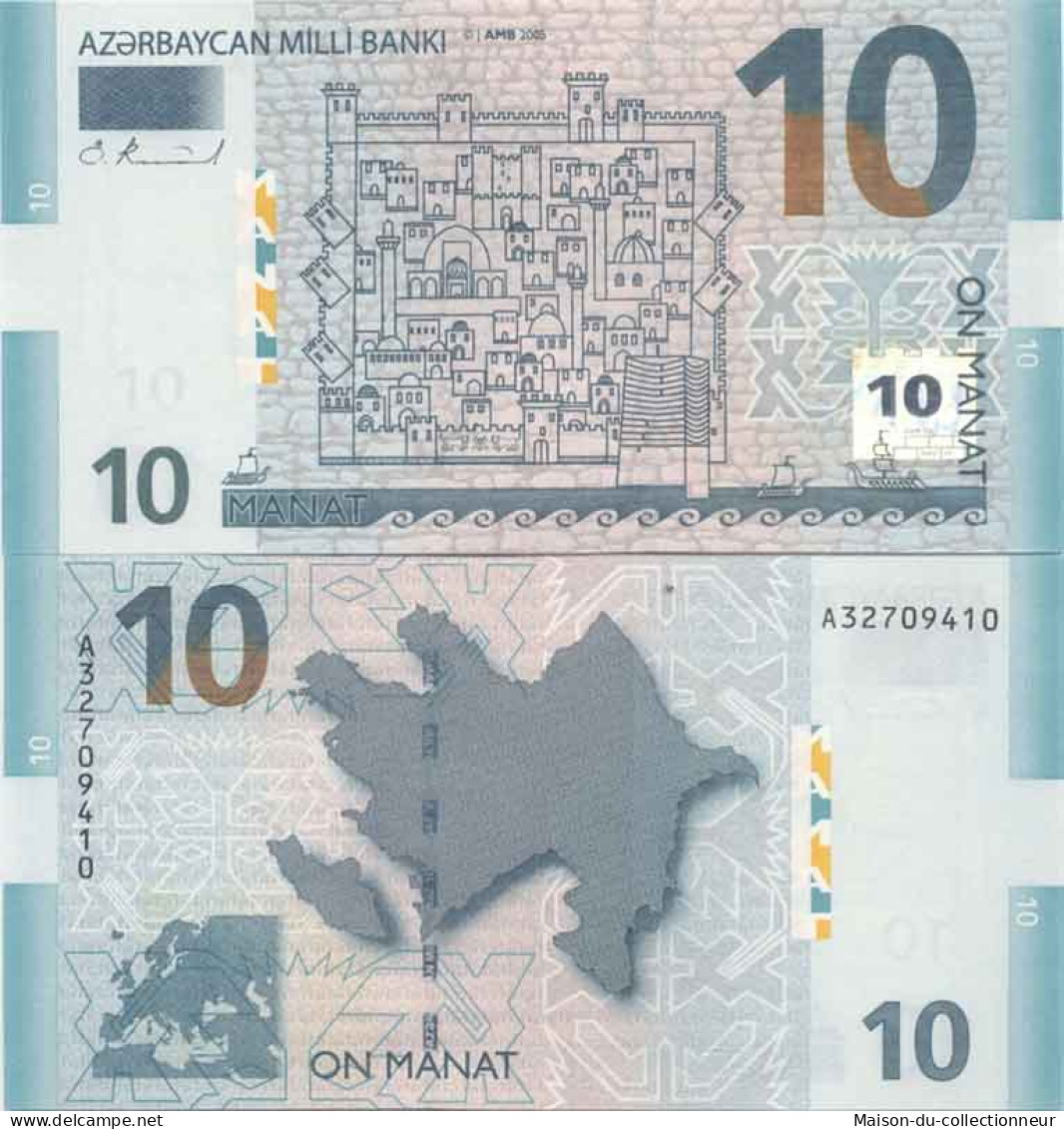 Billet De Banque Collection Azerbaidjan - PK N° 27 - 10 Manat - Arzerbaiyán