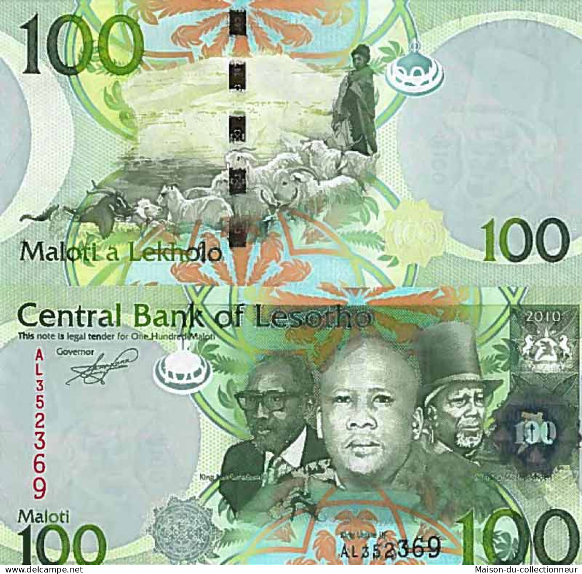 Billet De Banque Collection Lesotho - PK N° 24 - 100 Maloti - Lesoto