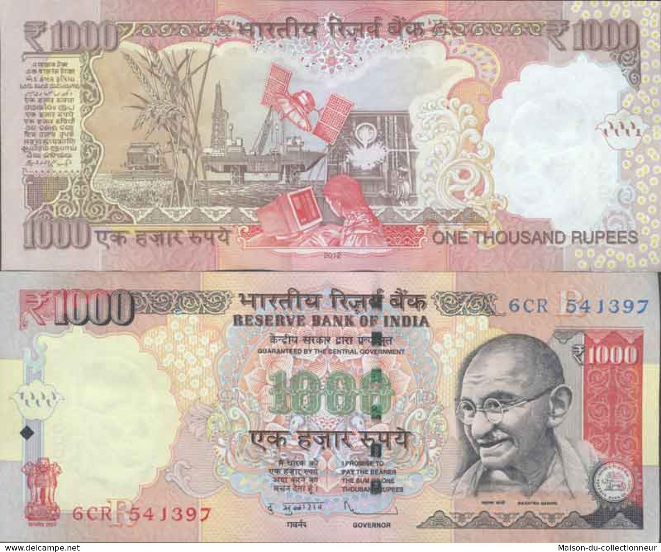 Billets De Collection Inde Pk N° 107 - 1000 Rupees - Inde