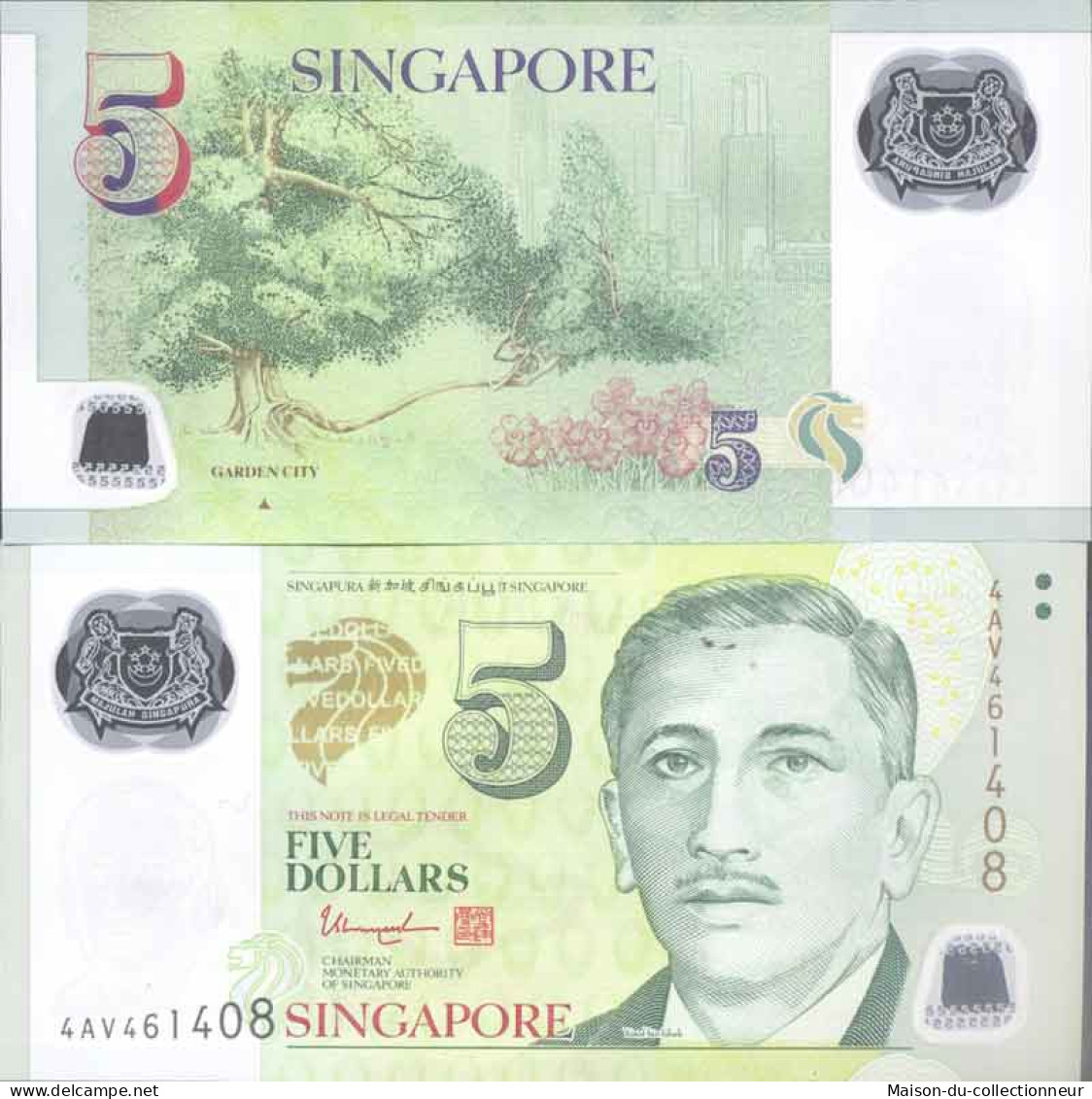 Billet De Banque Collection Singapour - PK N° 47 - 5 Dollars - Singapour