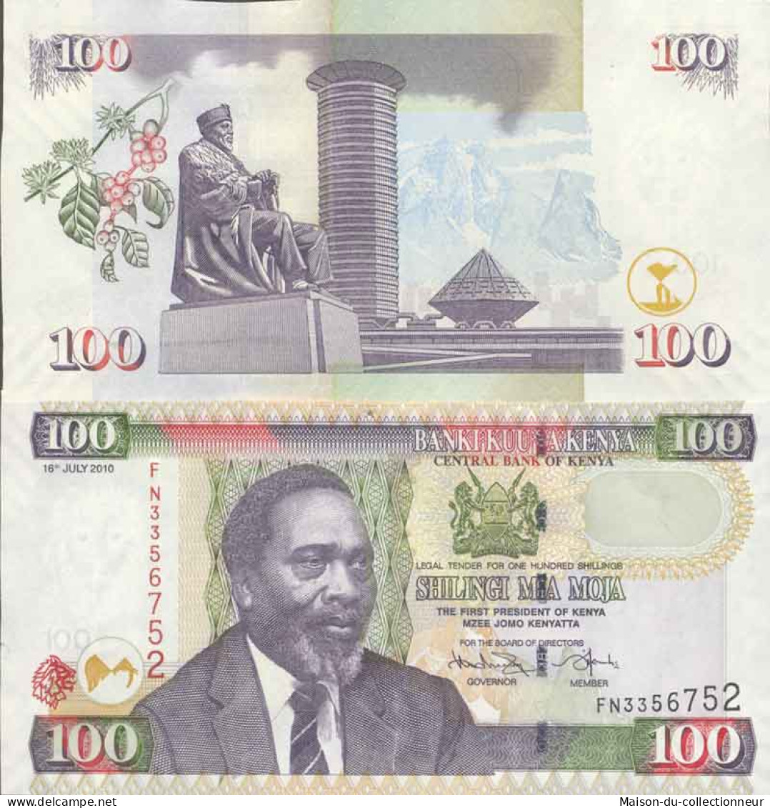 Billet De Banque Collection Kenya - PK N° 48 - 100 Shilling - Kenia