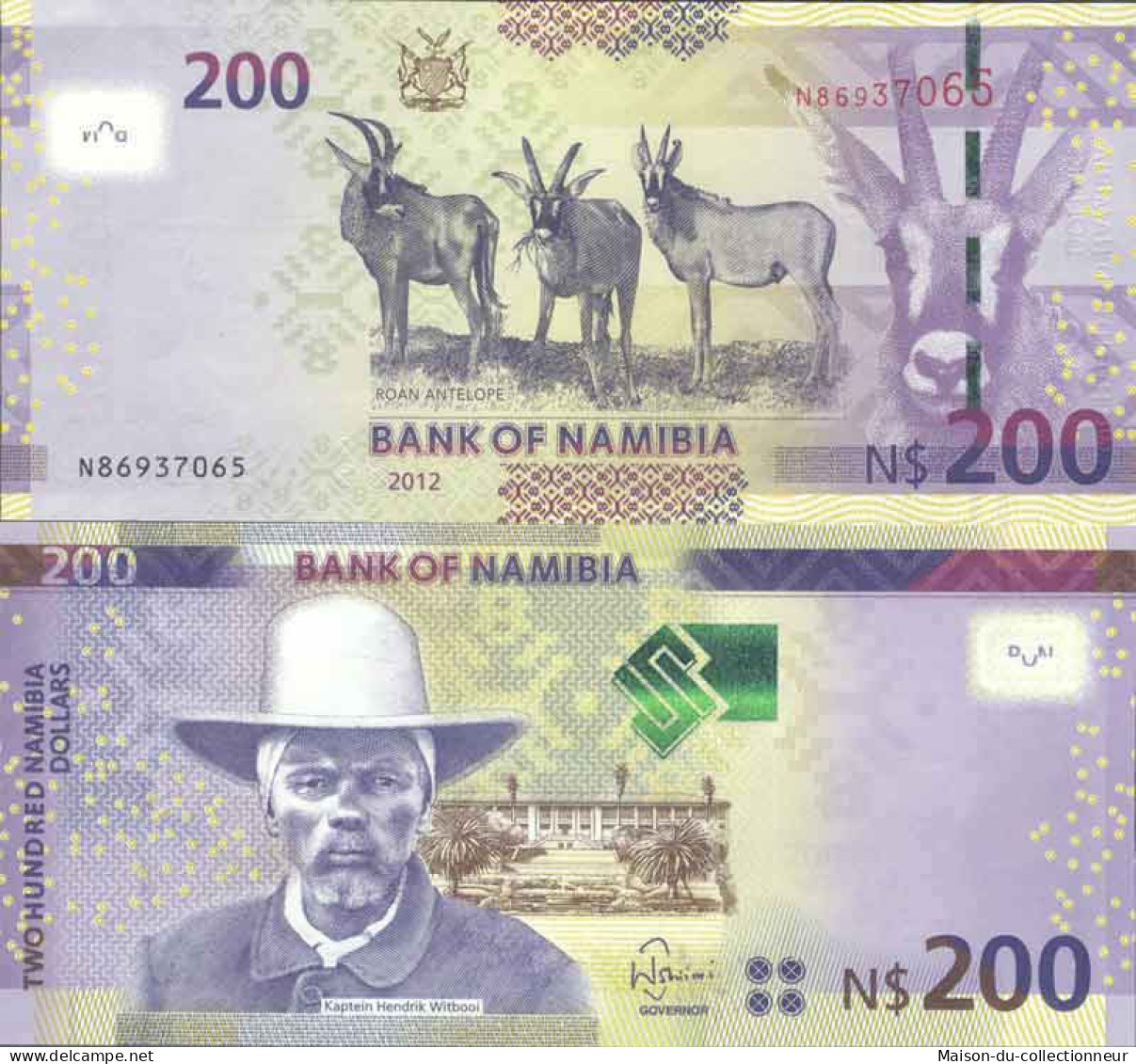 Billet De Banque Collection Namibie - PK 15 - 200 Dollars - Namibie