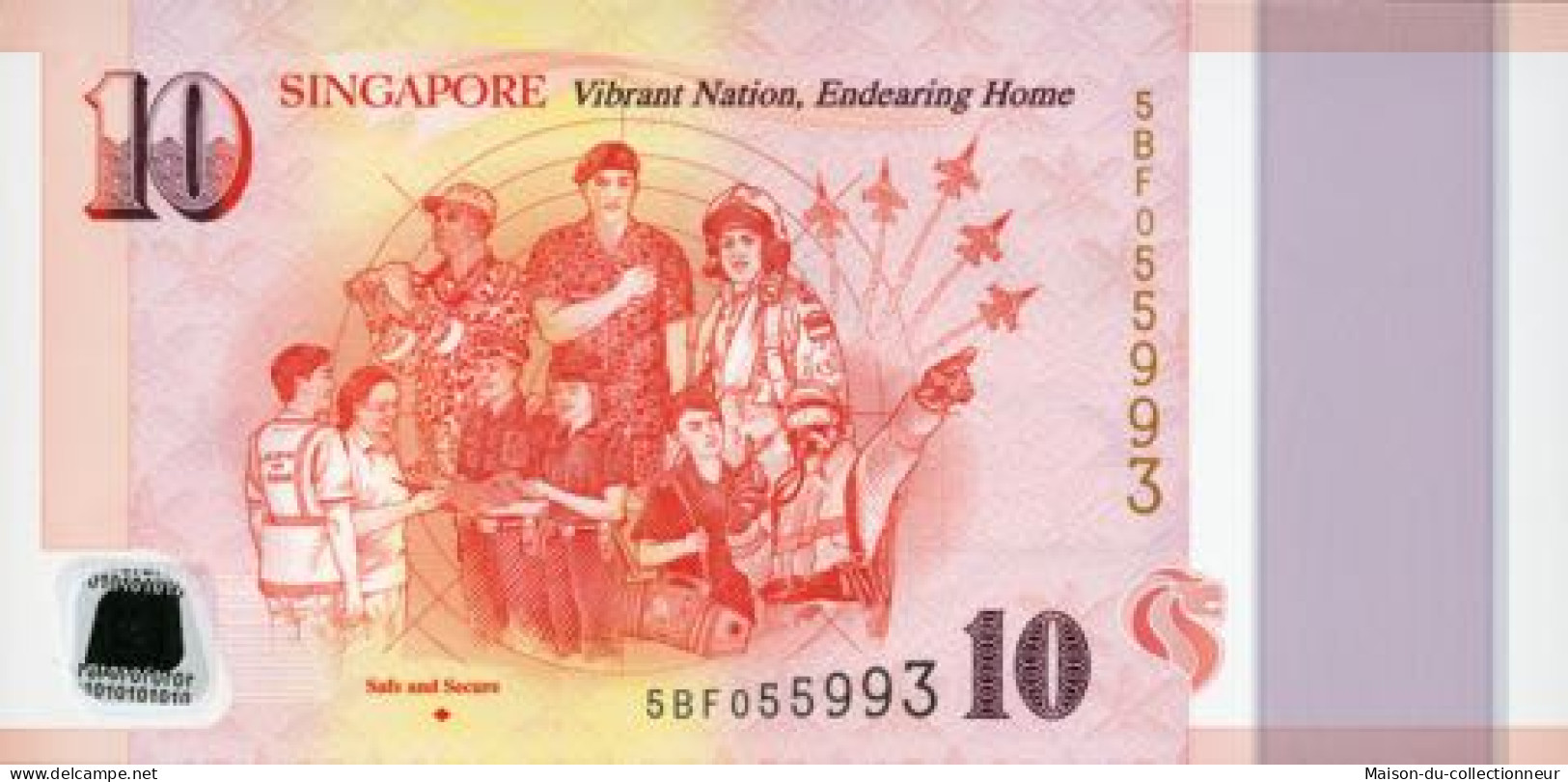 Singapour Billet de banque collection - Série de 6 billets