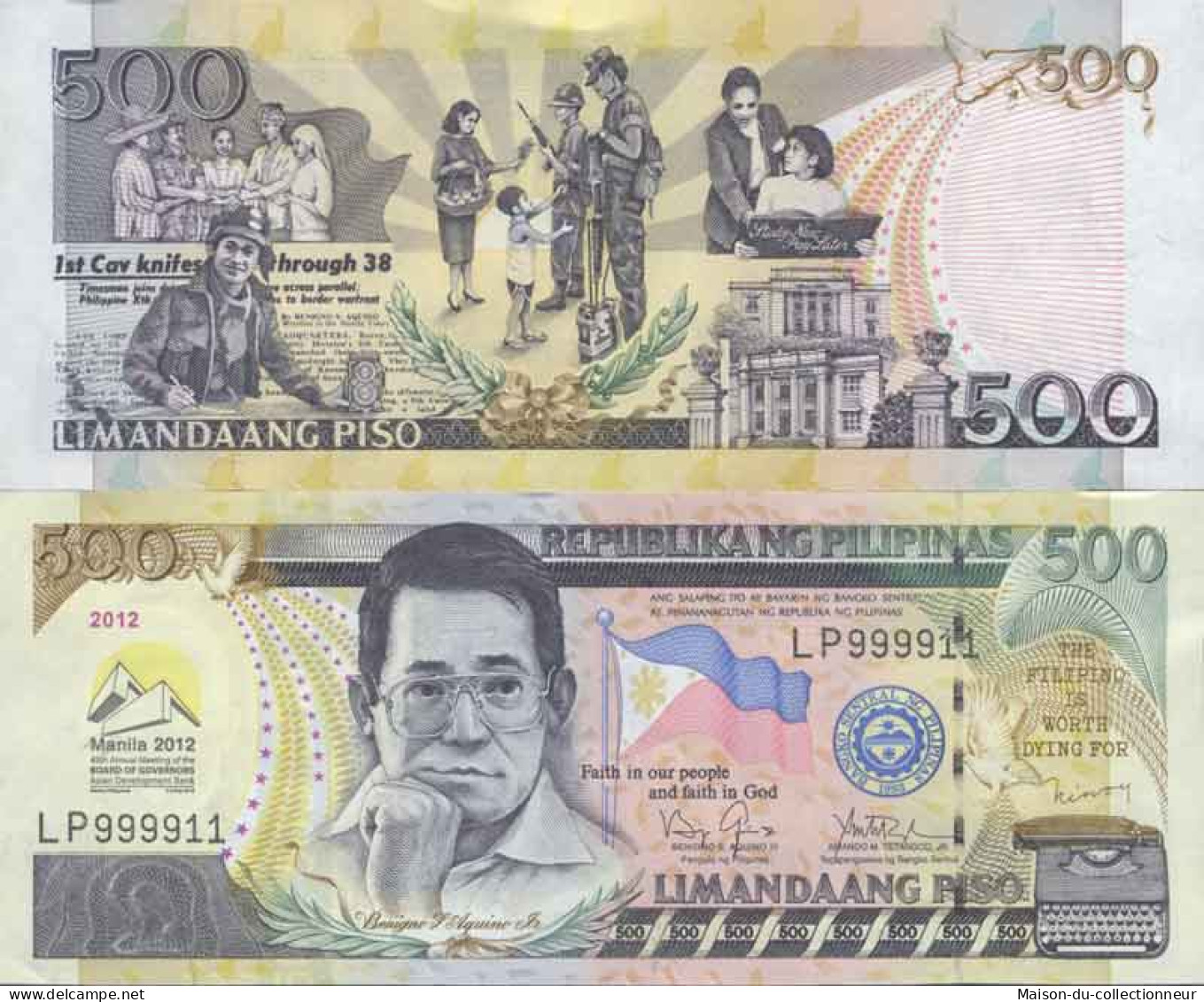 Billet De Banque Collection Philippines - PK 213 - 500 Pesos - Philippines