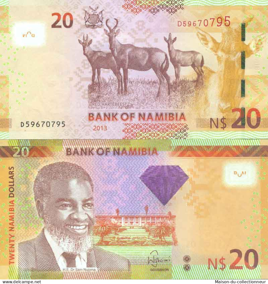 Billet De Banque Collection Namibie - PK 17 - 20 Dollars - Namibië