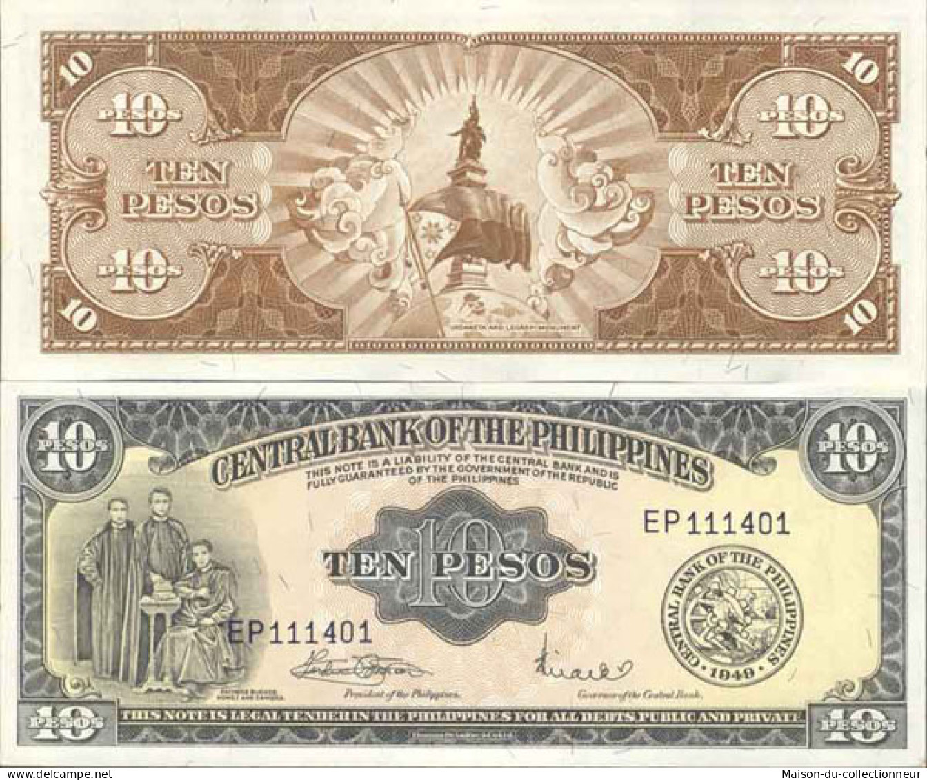 Billet De Banque Collection Philippines - PK N° 136 - 10 Pesos - Philippines