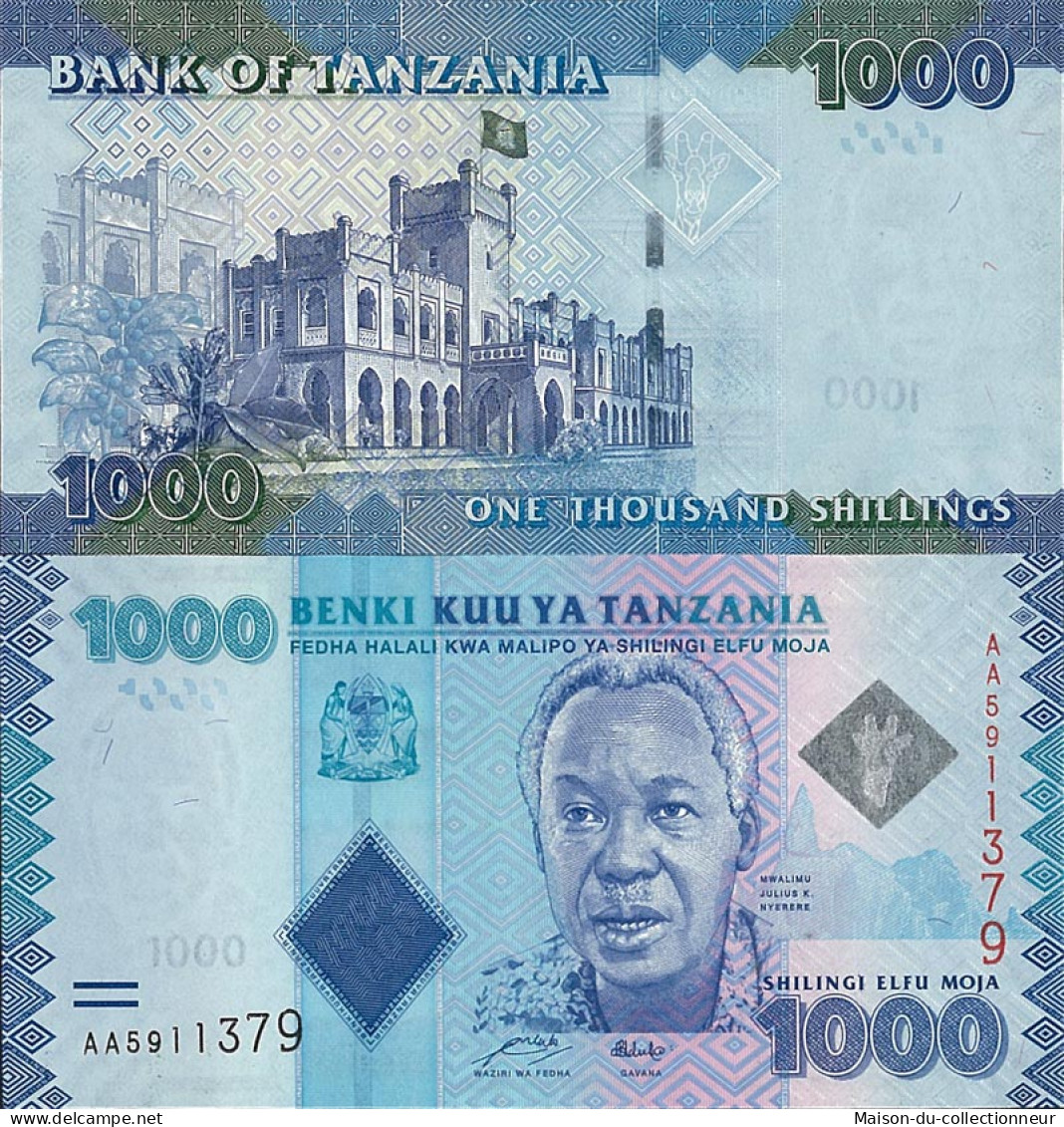 Billets De Banque Tanzanie Pk N° 41 - 1000 Shilings - Tansania