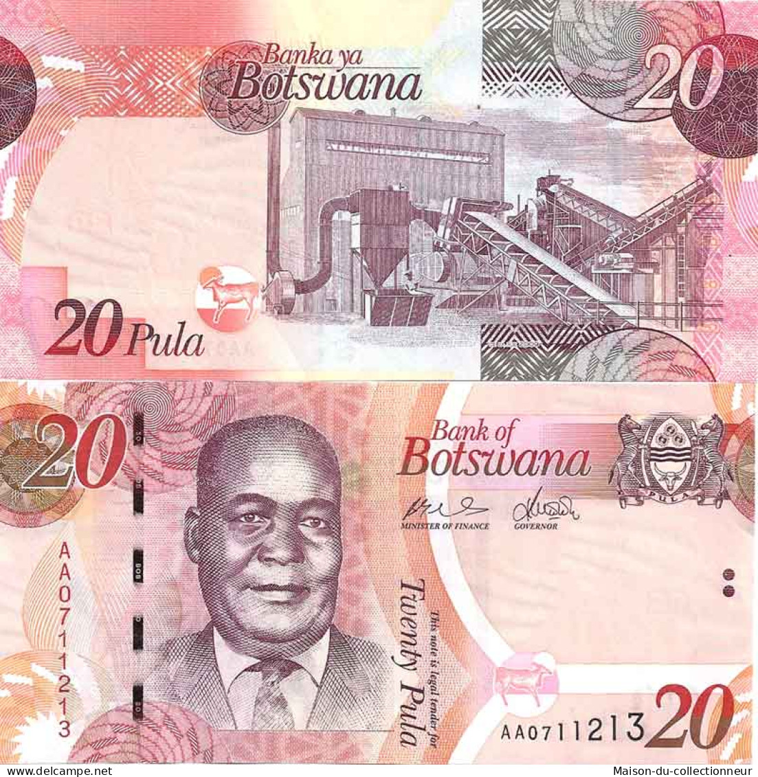 Billet De Banque Collection Botswana - PK N° 31 - 20 Pula - Botswana