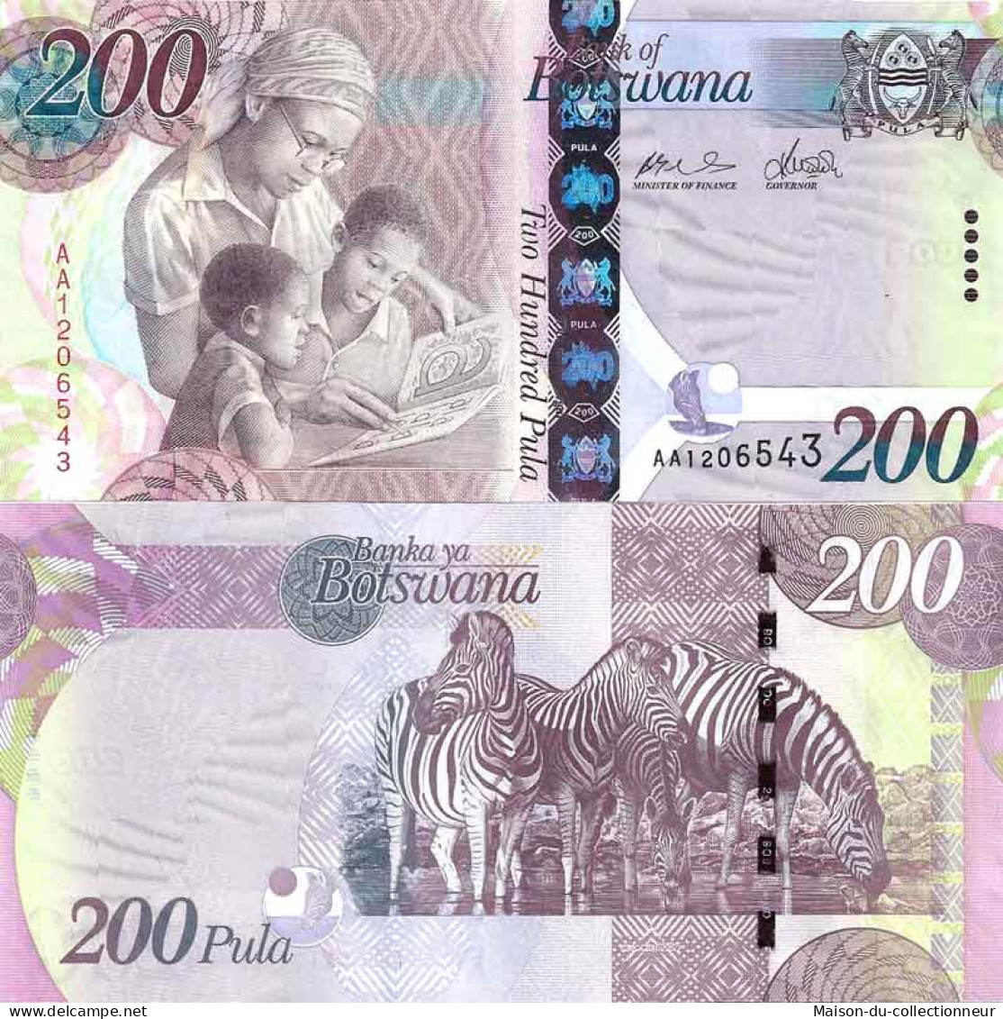 Billet De Banque Collection Botswana - PK N° 34 - 200 Pula - Botswana