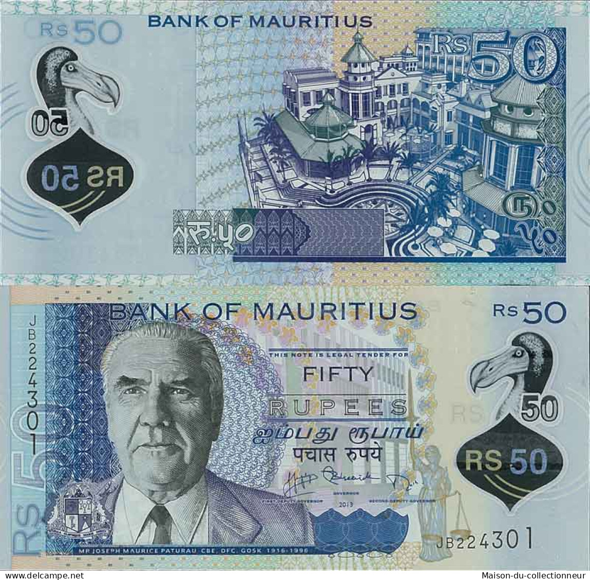 Billet De Banque Collection Maurice - PK N° 65 - 50 Ruppees - Mauritius