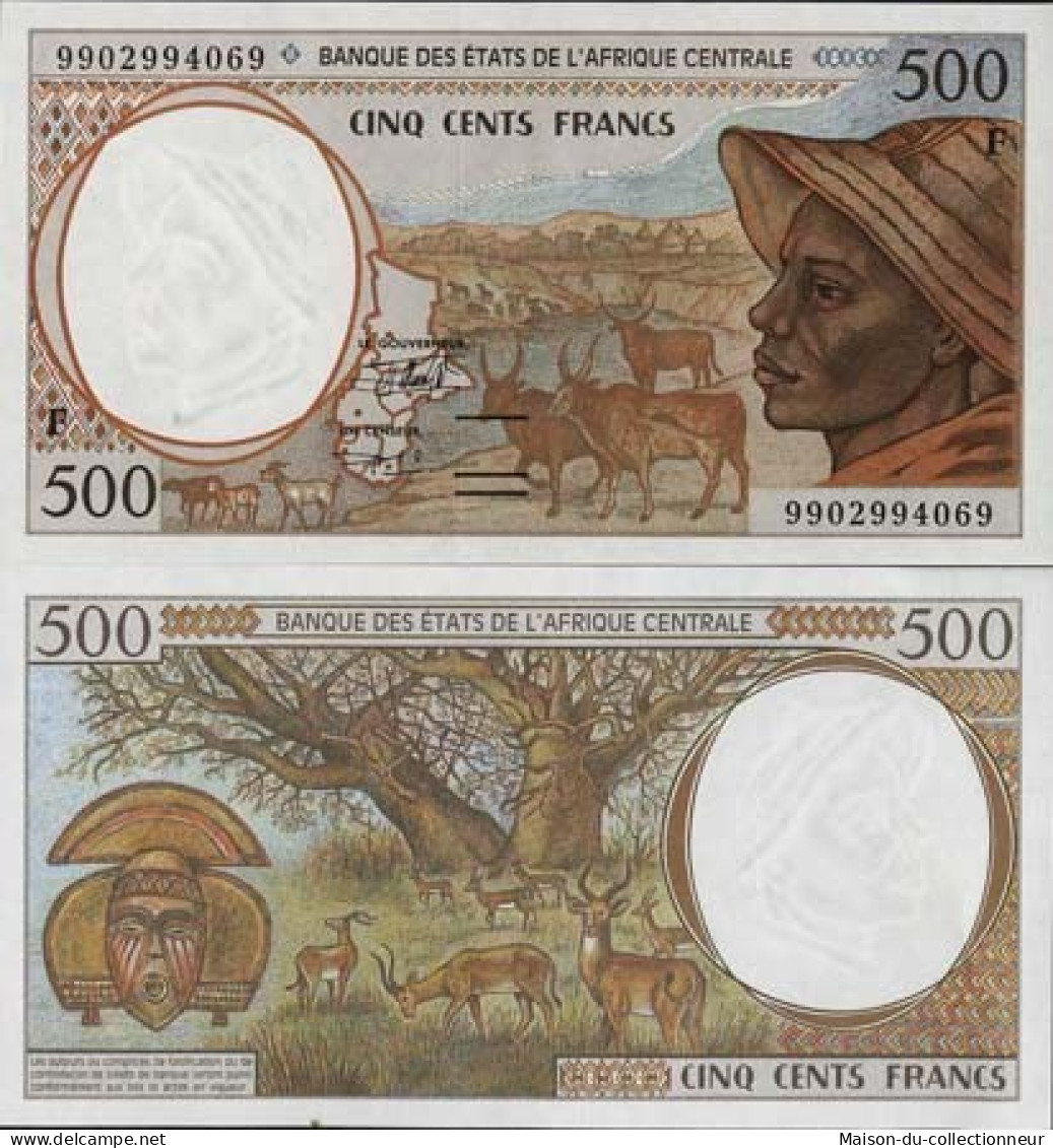 Billet De Banque Afrique Centrale Centrafrique Pk N° 301 - 500 Francs - Repubblica Centroafricana