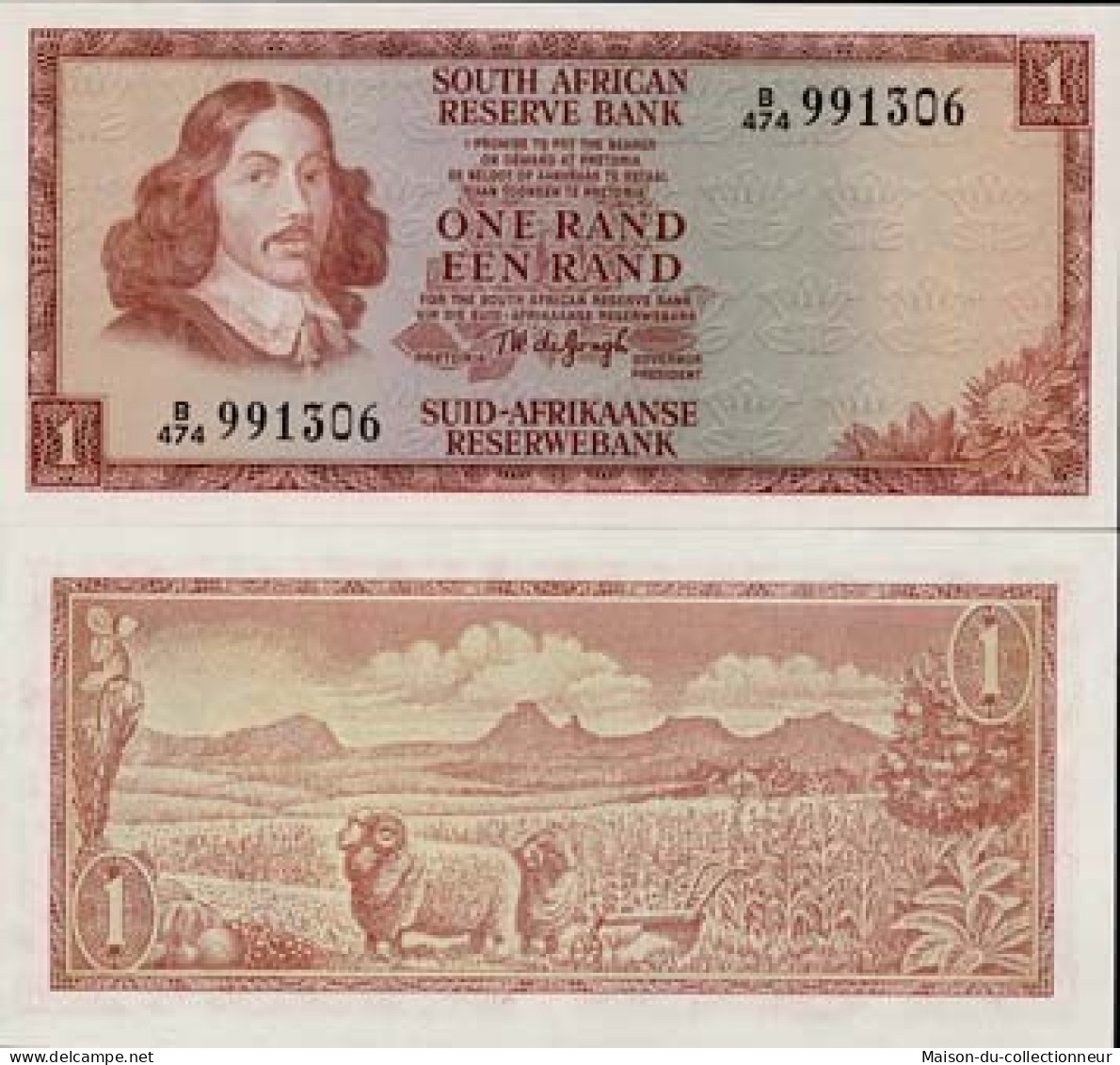 Billet De Banque Afrique Du Sud Pk N° 115 - 1 Rand - South Africa