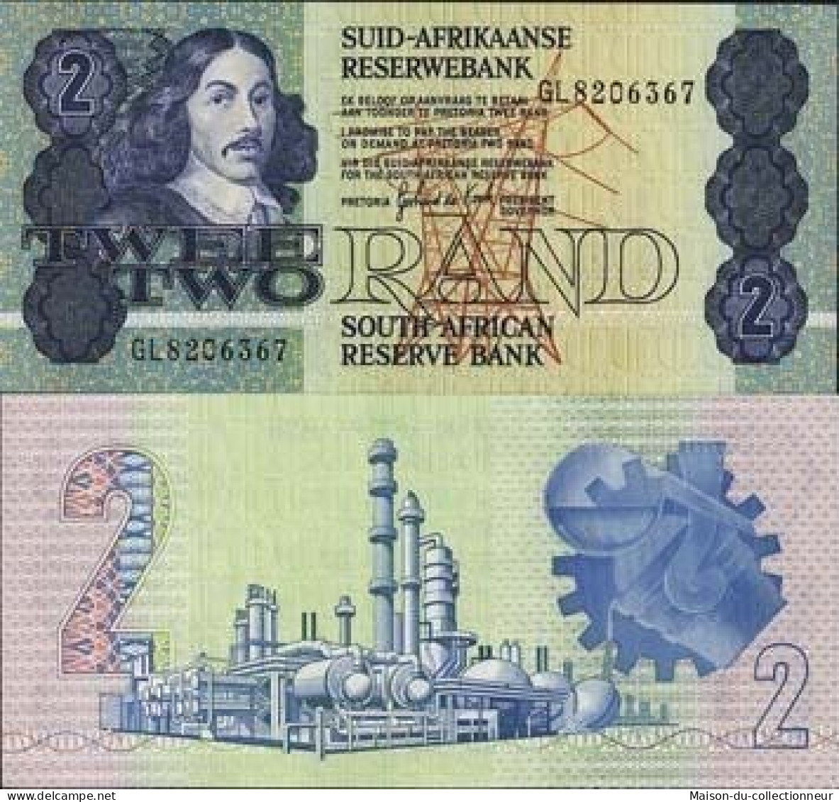 Billet De Collection Afrique Du Sud Pk N° 118 - 2 Rand - Suráfrica