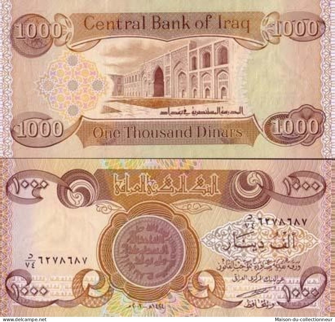 Billets De Banque IRAK Pk N° 93 - 1000 Dinars - Irak