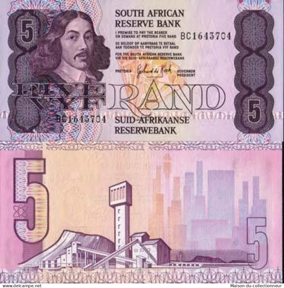 Billet De Banque Afrique Du Sud Pk N° 119 - 5 Rand - Afrique Du Sud