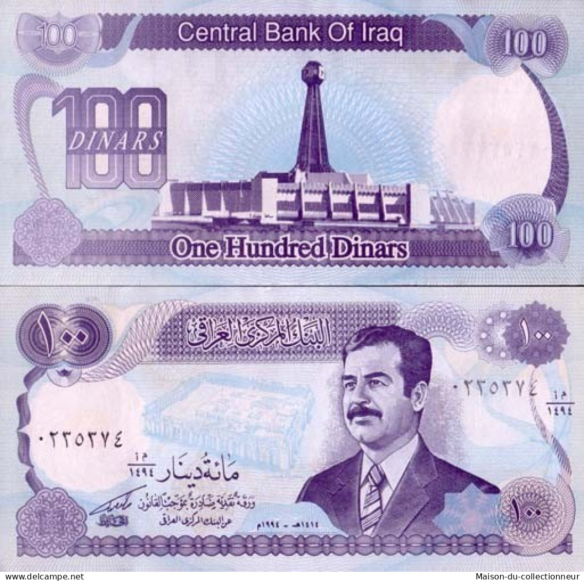 Billets Collection Irak Pk N° 84 - 100 Dinars - Irak