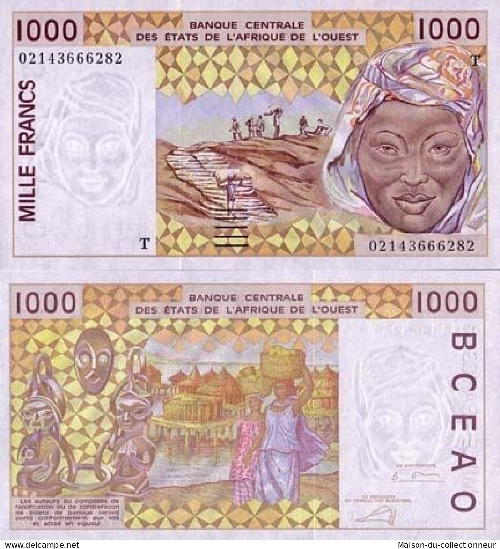 Billets Banque Afrique De L'ouest Togo Pk N° 811 - 1000 Francs - Togo