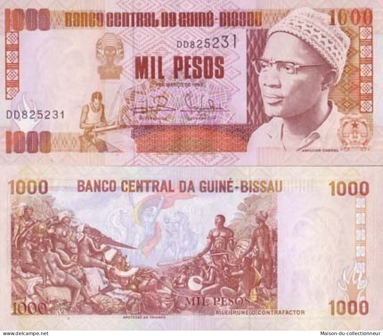 Billets Collection Guinee Bissau Pk N° 13 - 1000 Pesos - Guinea–Bissau