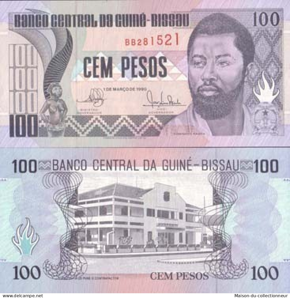 Billets De Banque Guinee Bissau Pk N° 11 - 100 Pesos - Guinee-Bissau