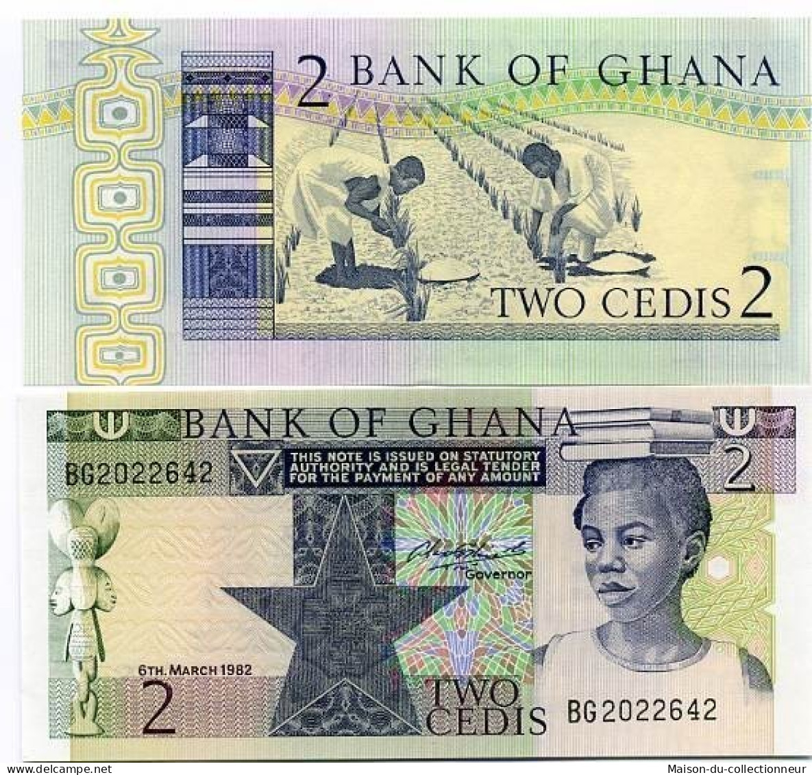 Billet De Collection Ghana Pk N° 18 - 2 Cedis - Ghana