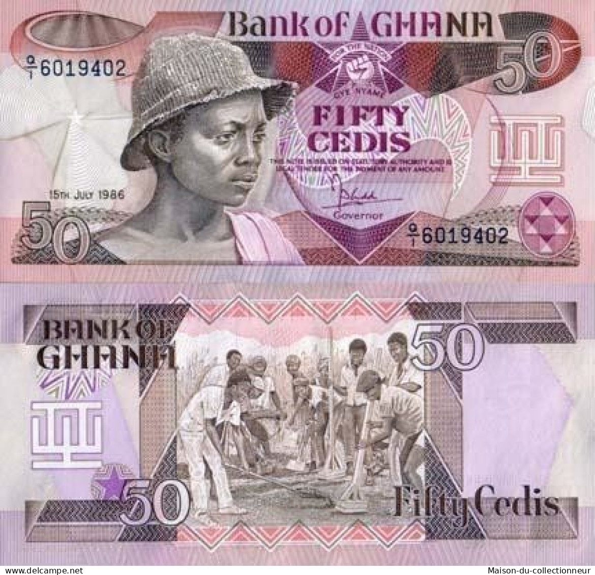 Billet De Collection Ghana Pk N° 25 - 50 Cedis - Ghana