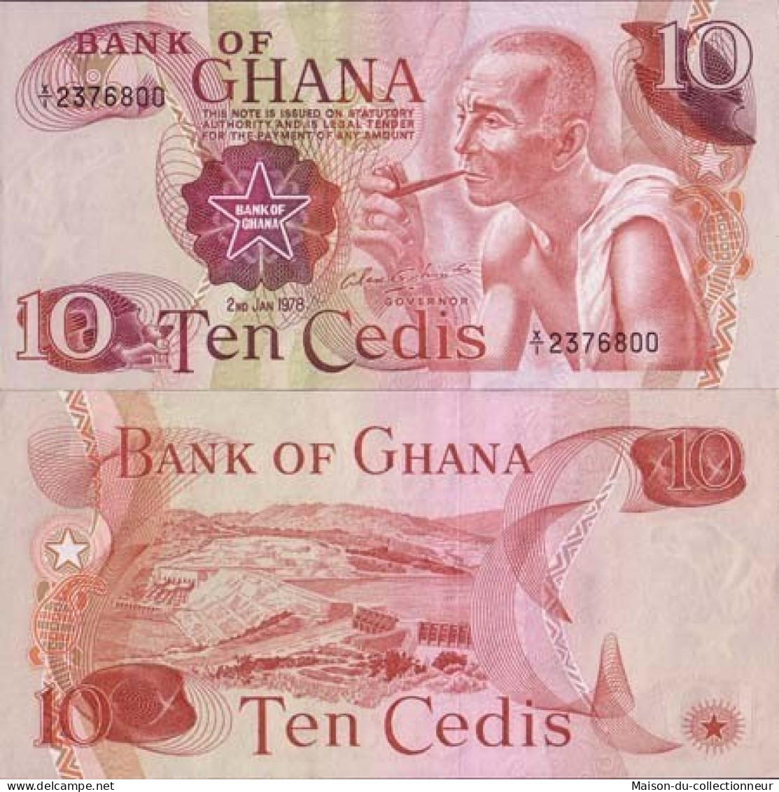 Billets De Banque Ghana Pk N° 16 - 10 Cedis - Ghana