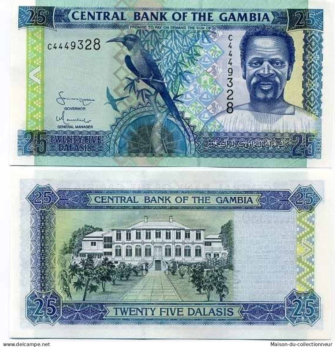 Billets Banque Gambie Pk N° 22 - 25 Dalasis - Gambia