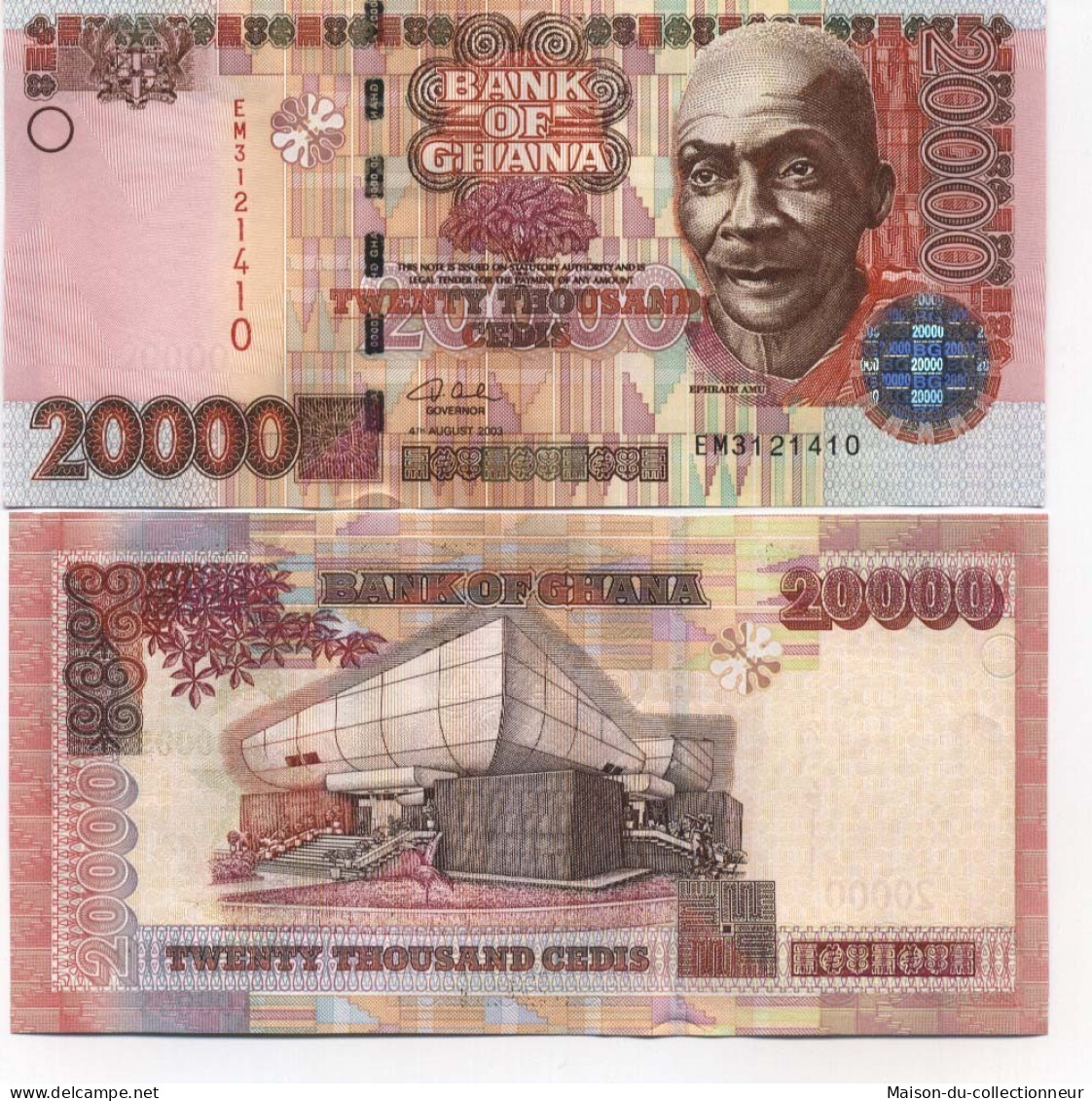 Billet De Banque Ghana Pk N° 36 - 20000 Cedis - Ghana