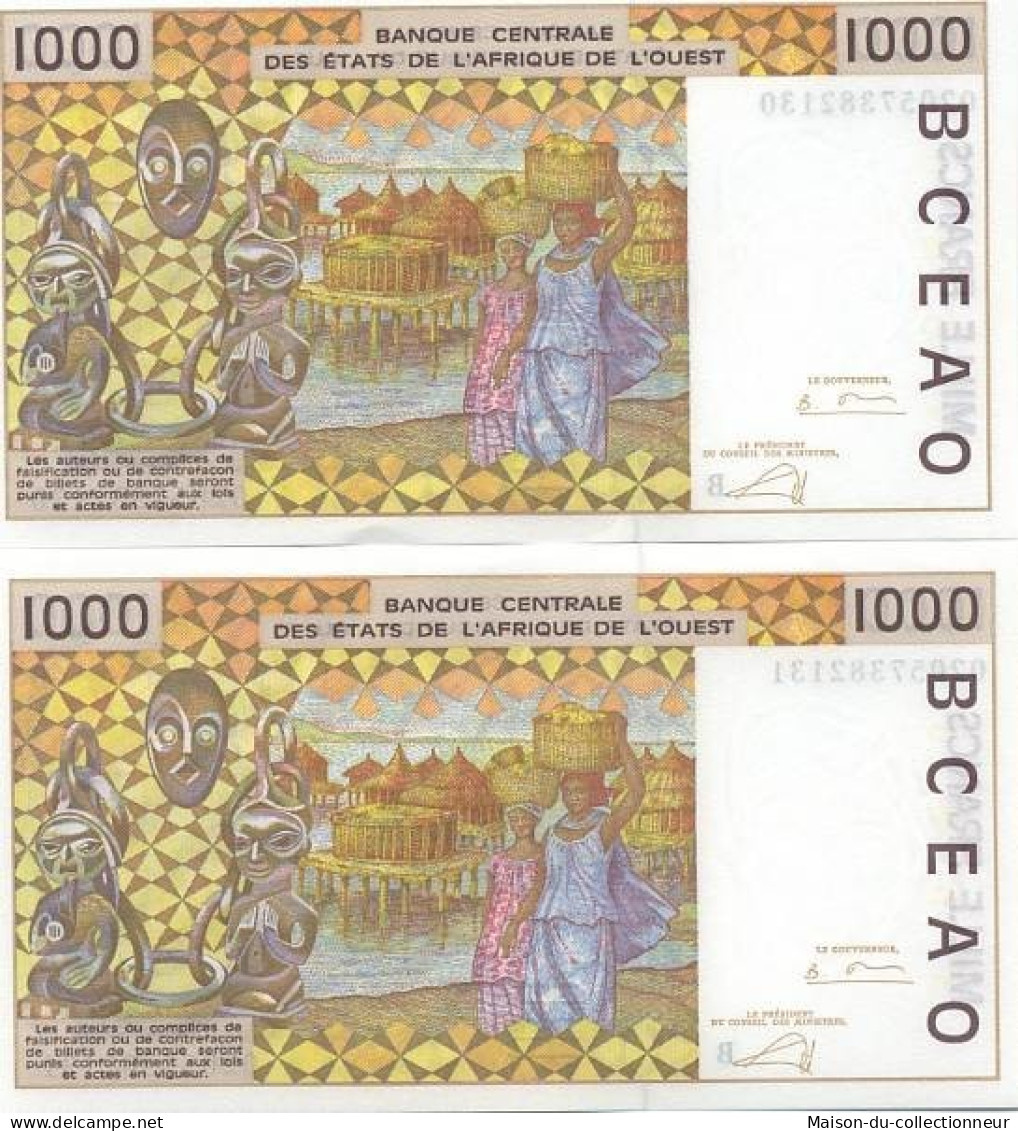 Billet De Collection Afrique De L'ouest BENIN Pk N° 211 - 1000 Francs - Bénin