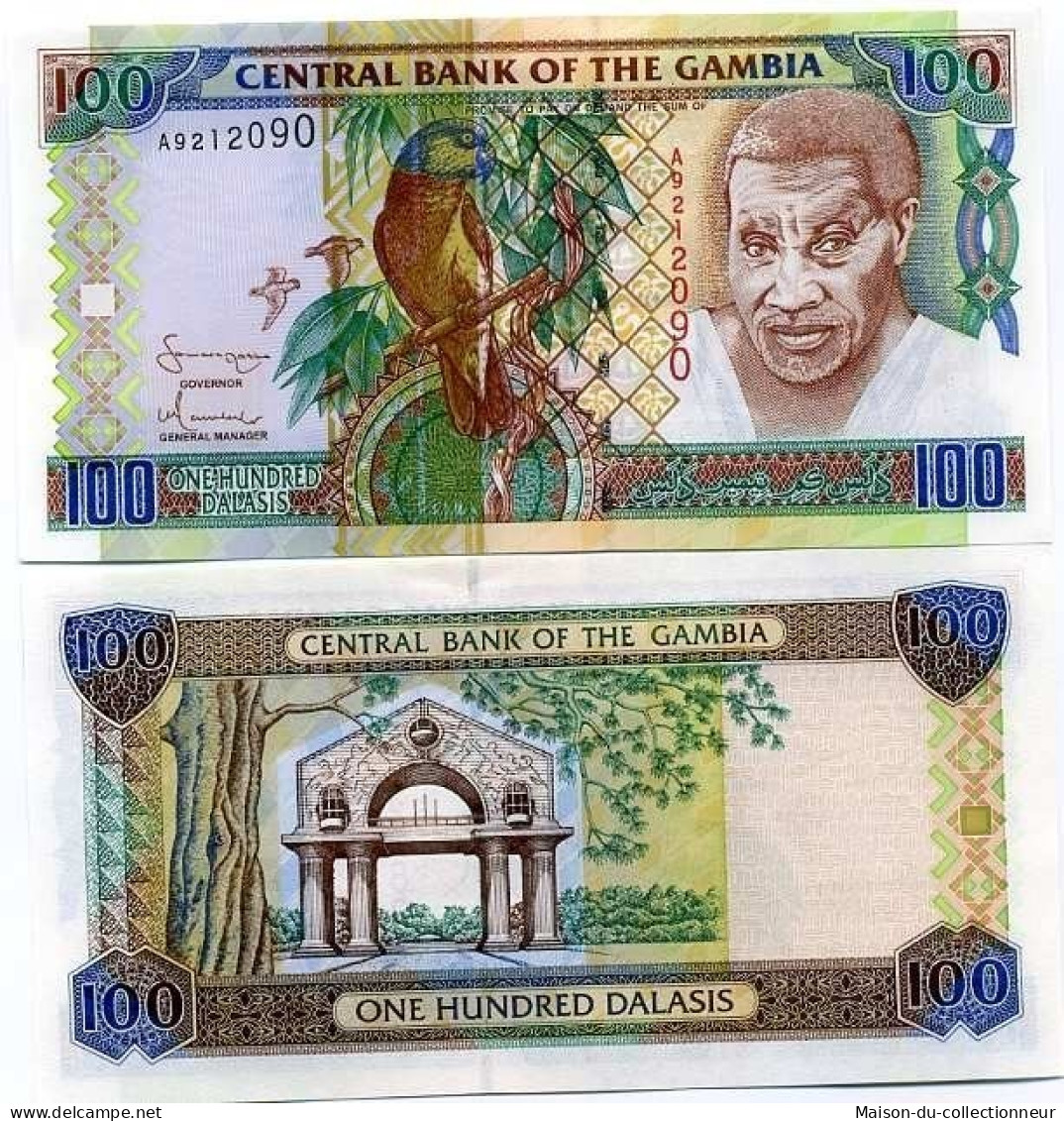 Billets De Banque Gambie Pk N° 24 - 100 Dalasis - Gambia