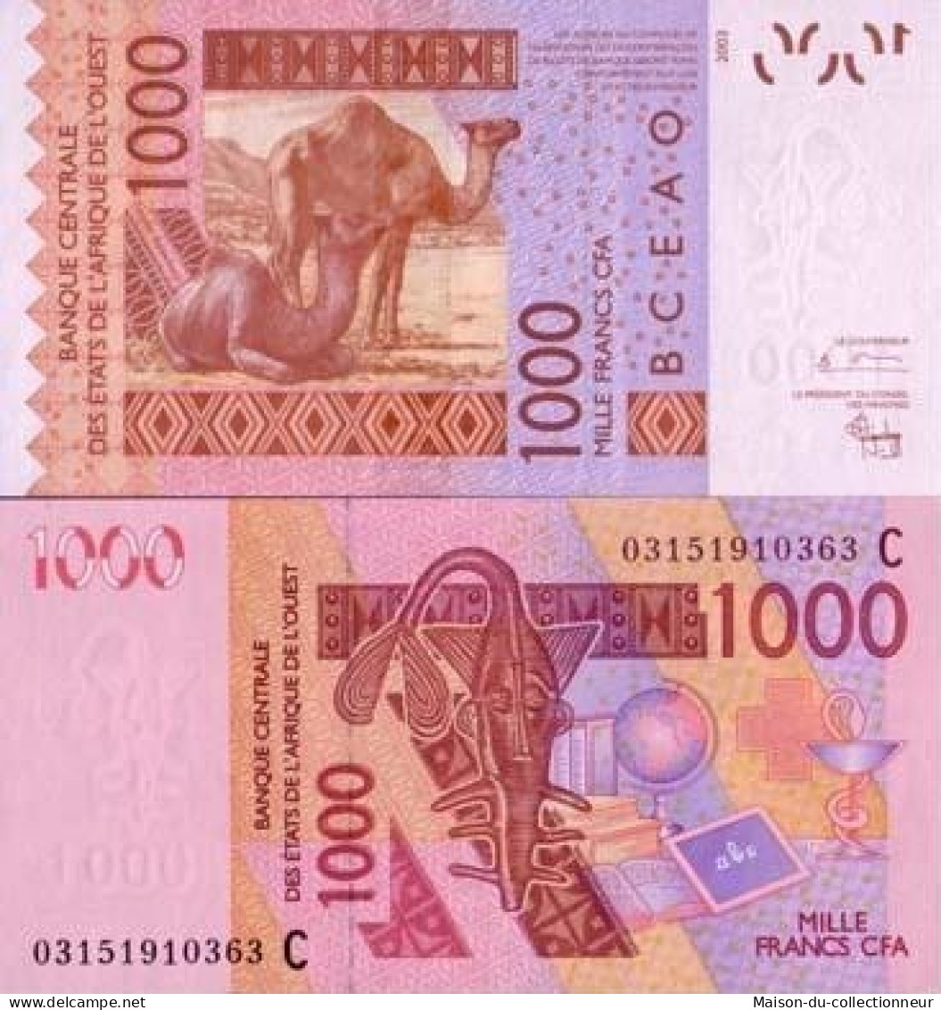 Billet De Banque Afrique De L'ouest B Faso Pk N° 315 - 1000 Francs - Burkina Faso
