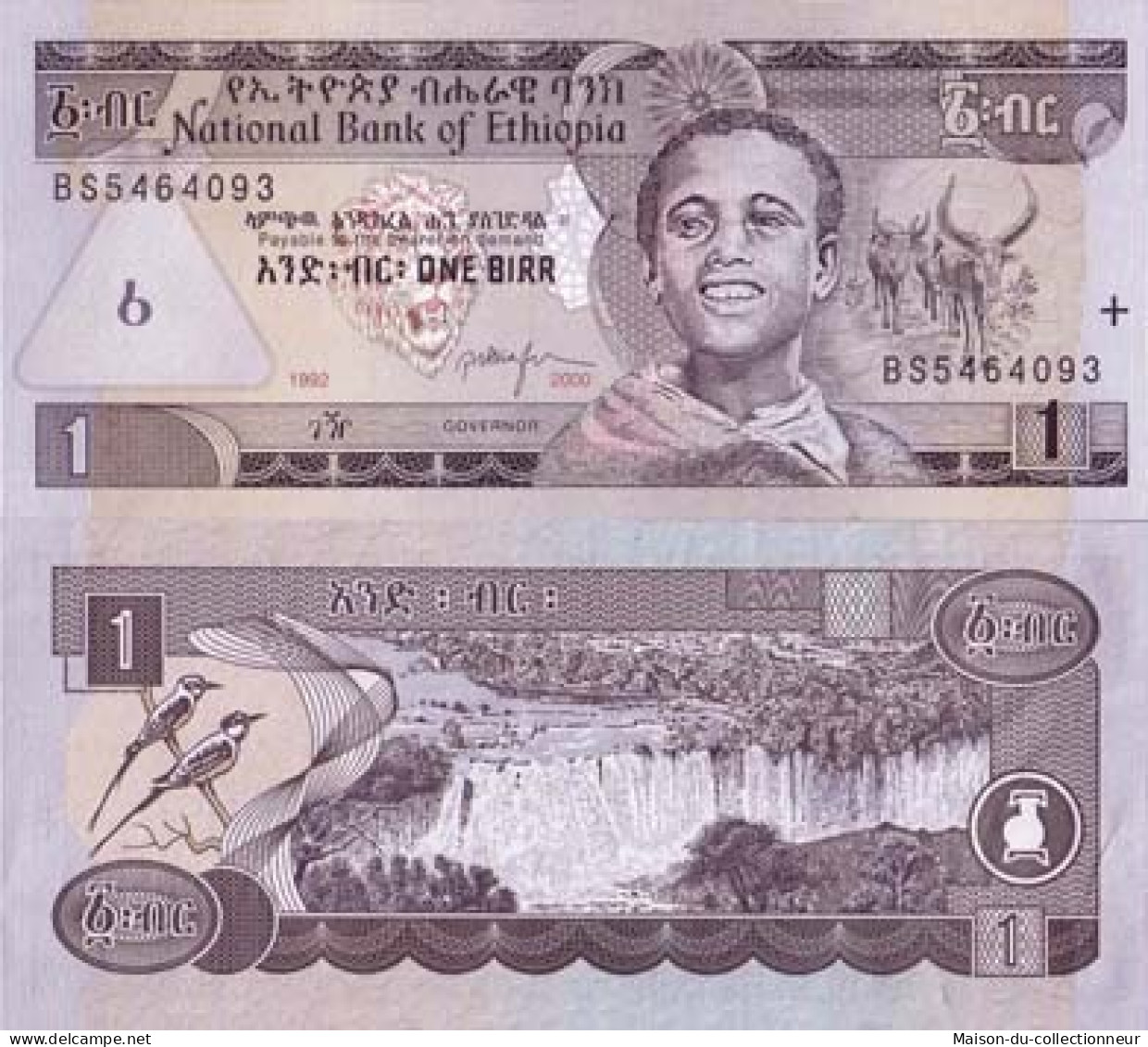 Billet De Banque Ethiopie Pk N° 46 - 1 Birr - Etiopía