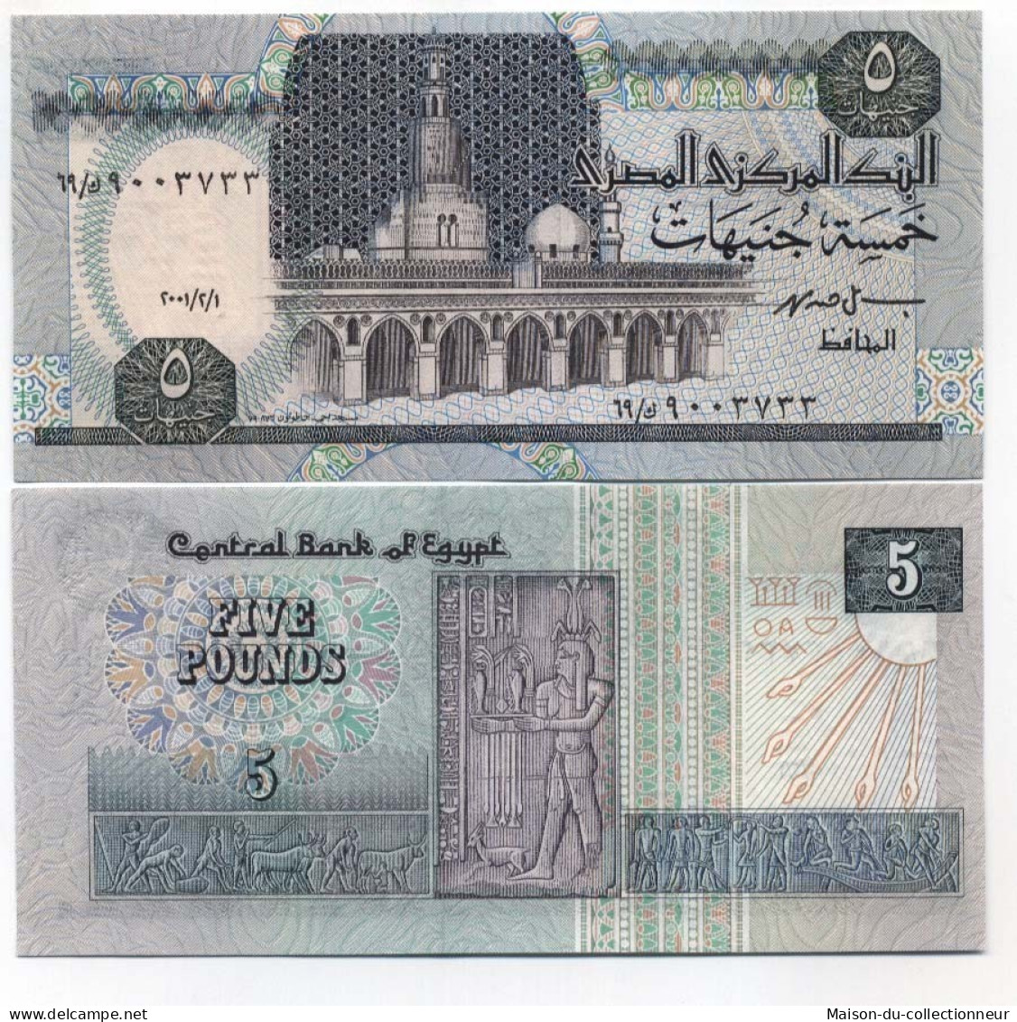 Billets De Banque Egypte Pk N° 59 - 5 Piastres - Egypte