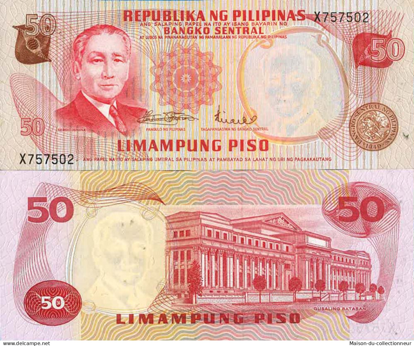 Billet De Banque Collection Philippines - Pk N° 151 - 50 Piso - Philippines