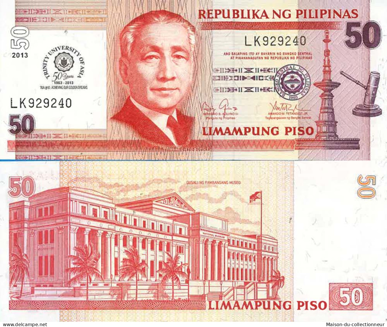 Billet De Banque Collection Philippines - PK N° 216 - 50 Pesos - Philippines