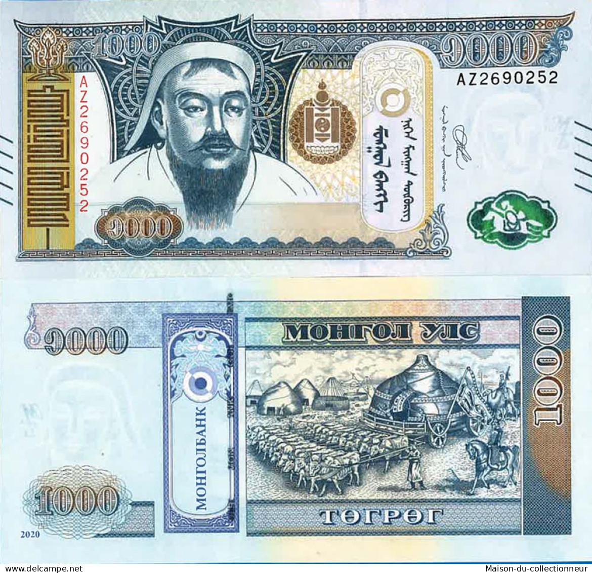 Billet De Banque Collection Mongolie - PK N° 75 - 1 000 Tugrik - Mongolië