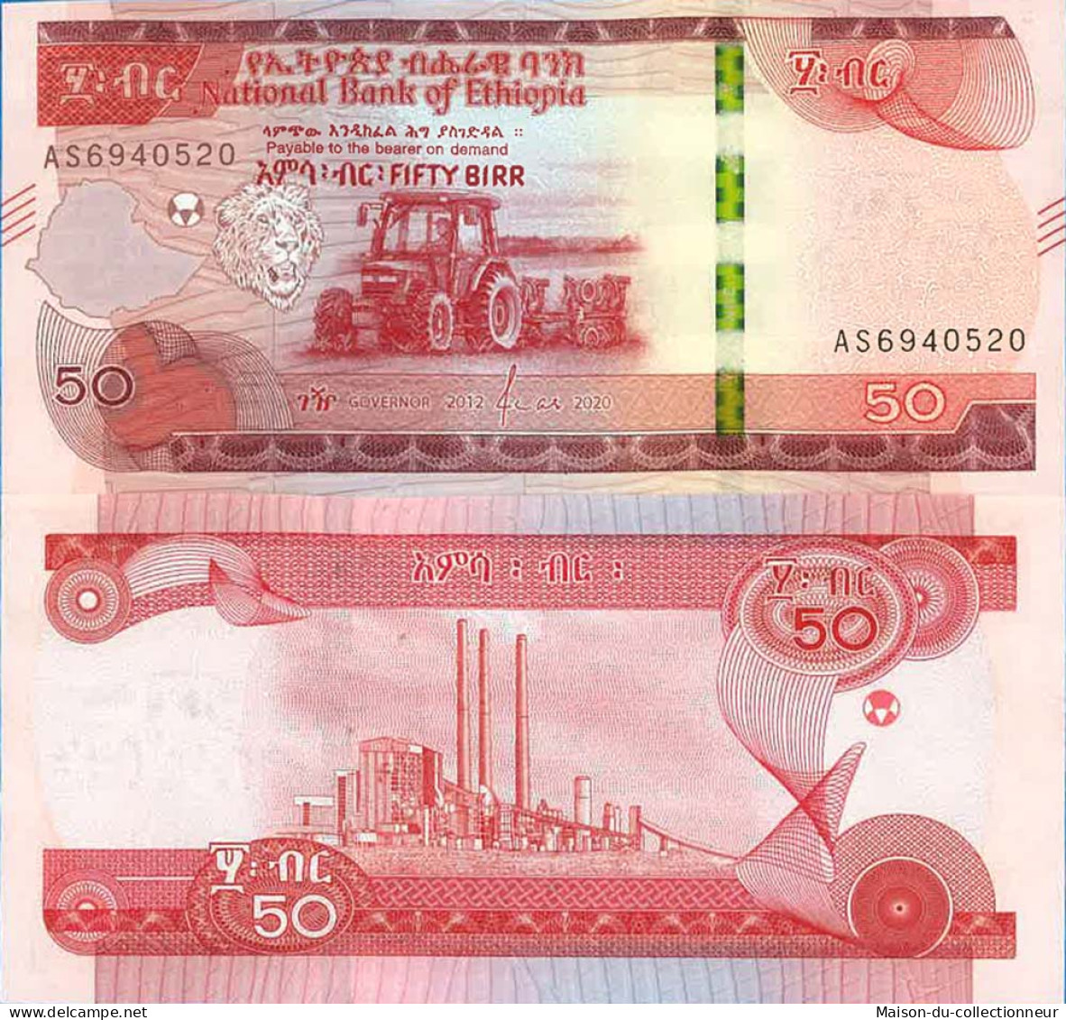 Billet De Banque Collection Ethiopie - PK N° 54 - 50 Birr - Ethiopia