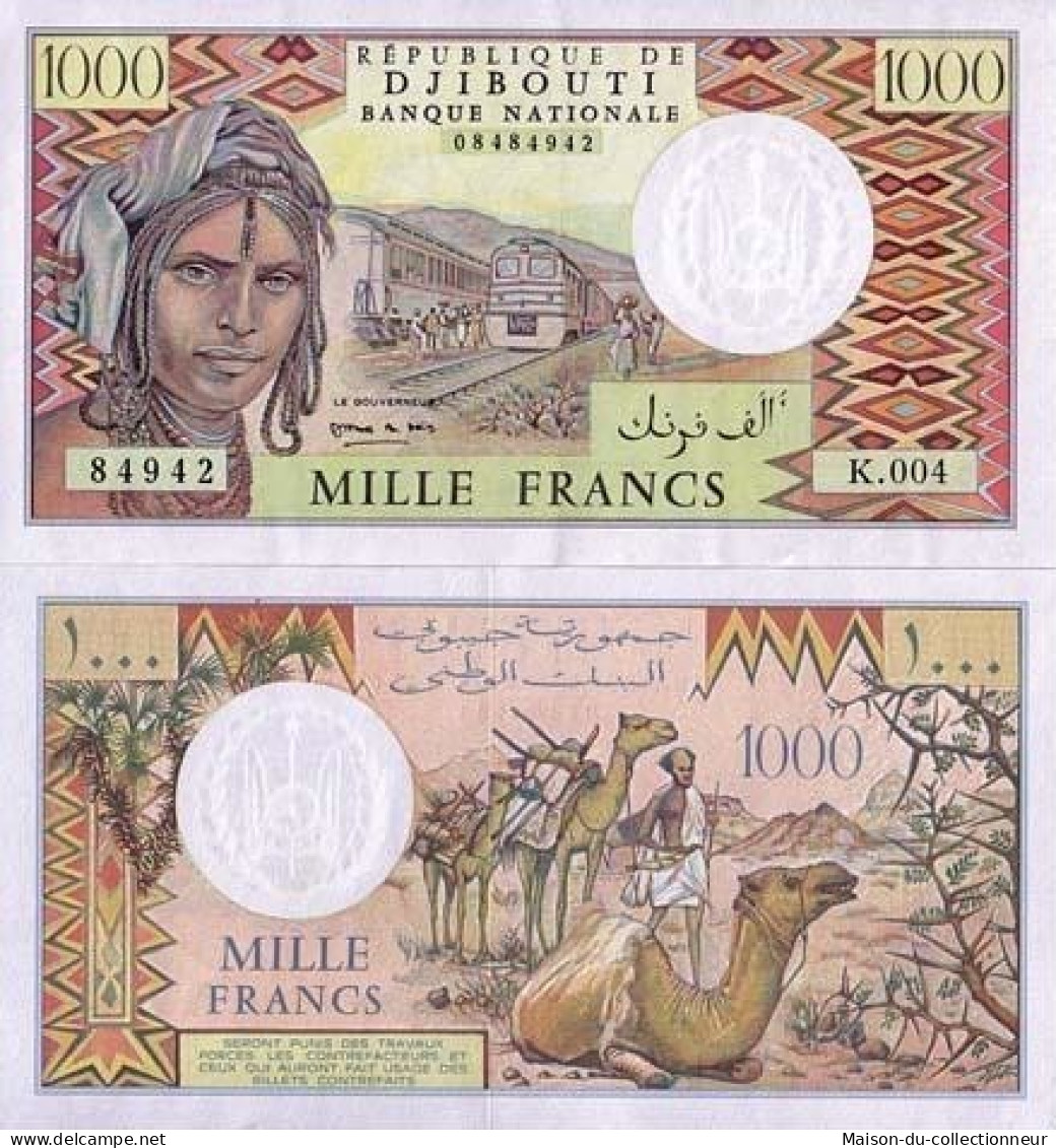 Billet De Banque Djibouti Pk N° 37 - 1000 Francs - Dschibuti