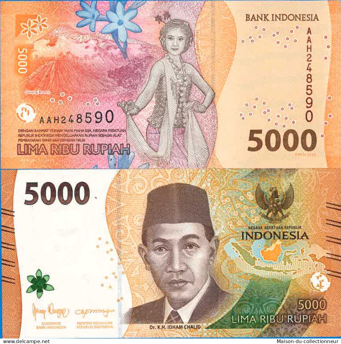 Billet De Banque Collection Indonésie - PK N° 164 - 5 000 Rupiah - Indonésie