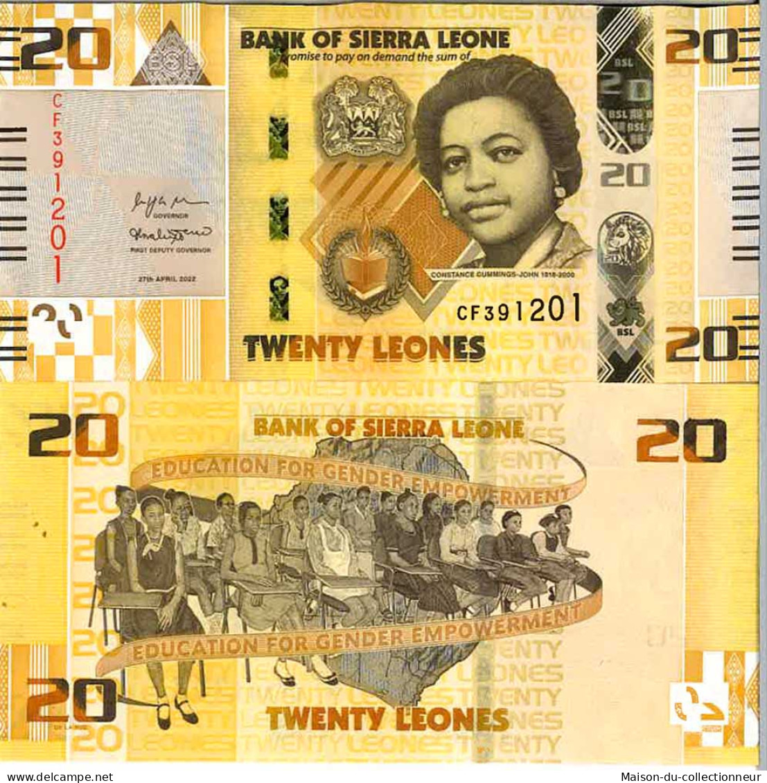 Billet De Banque Collection Sierra Leone - PK N° 38 - 20 Leones - Sierra Leona