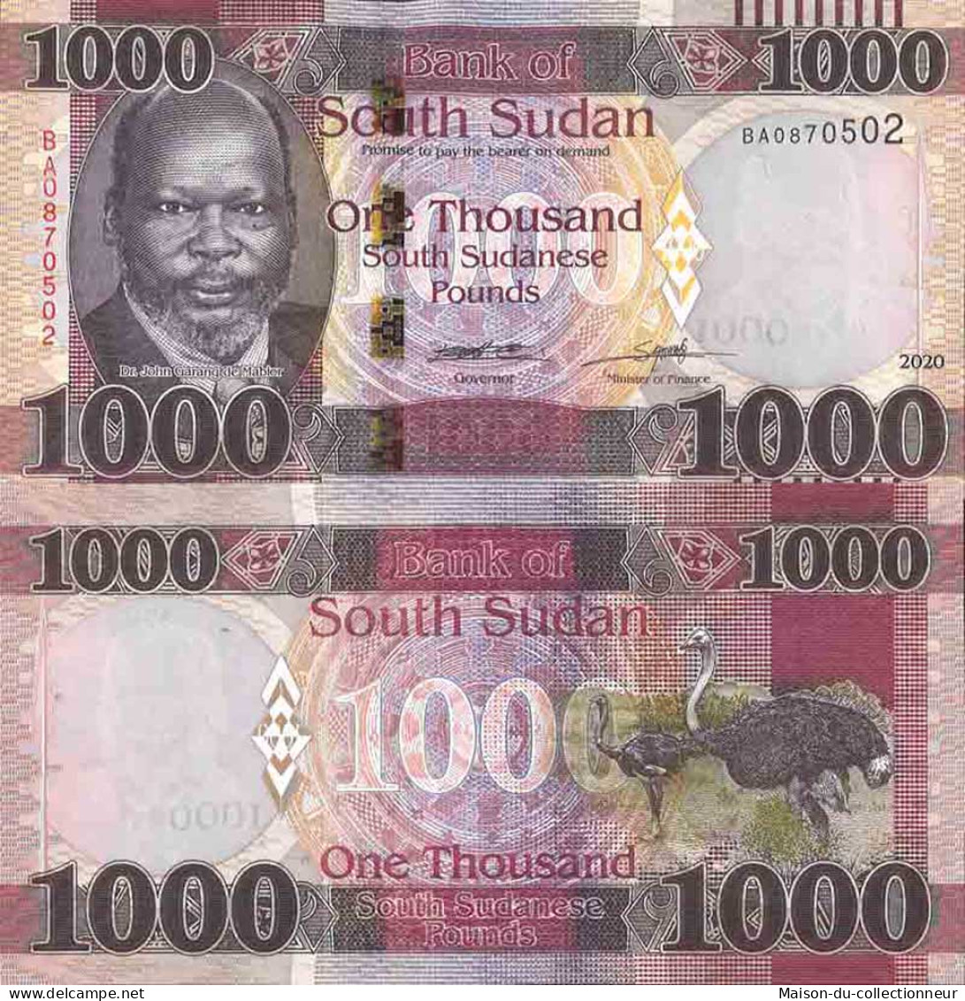 Billet De Banque Collection Soudan Du Sud - W N° 17 - 1 000 Pounds - Sudán Del Sur