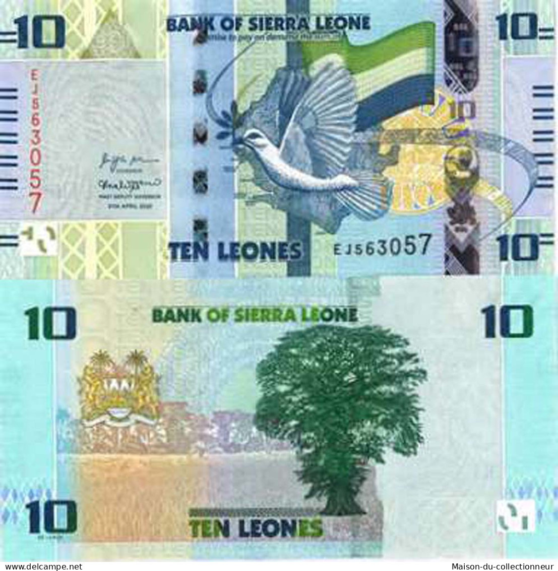 Billet De Banque Collection Sierra Leone - PK N° 37 - 10 Leones - Sierra Leone