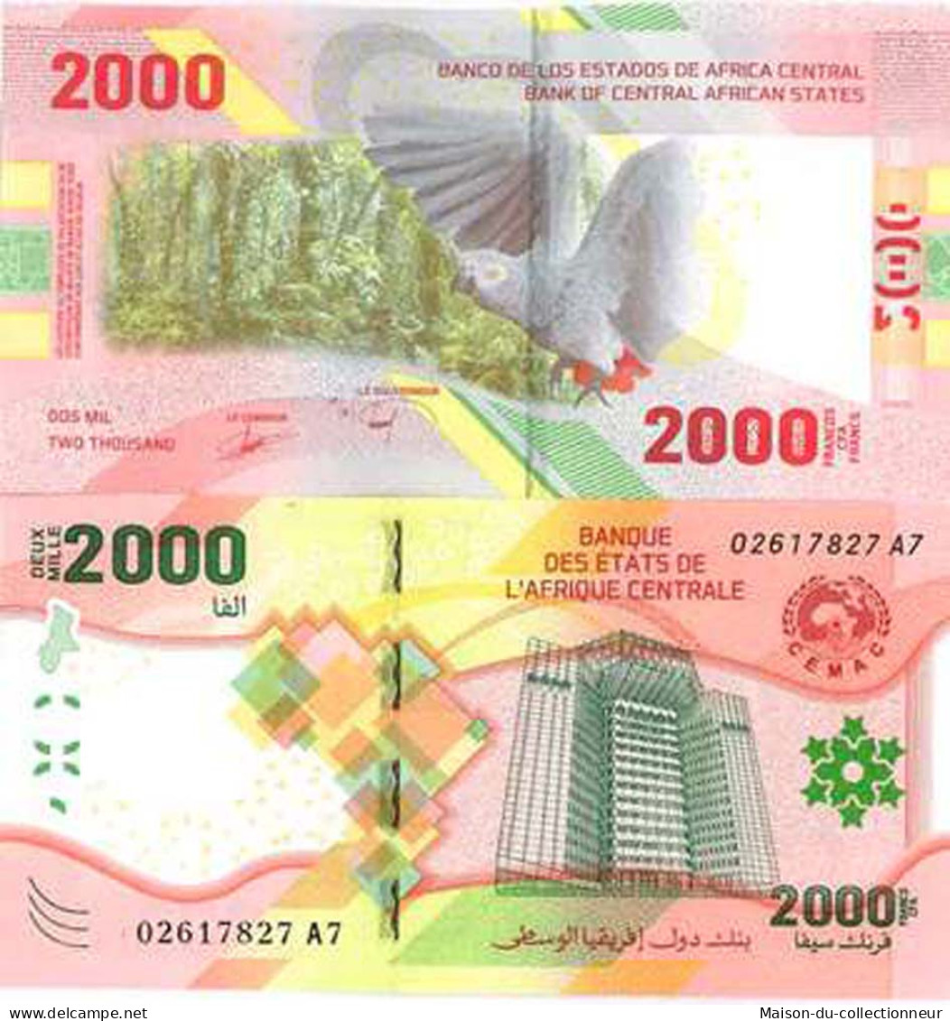 Billet De Banque Collection Afrique Centrale - PK N° 702 - 2  000 Francs - Estados Centroafricanos